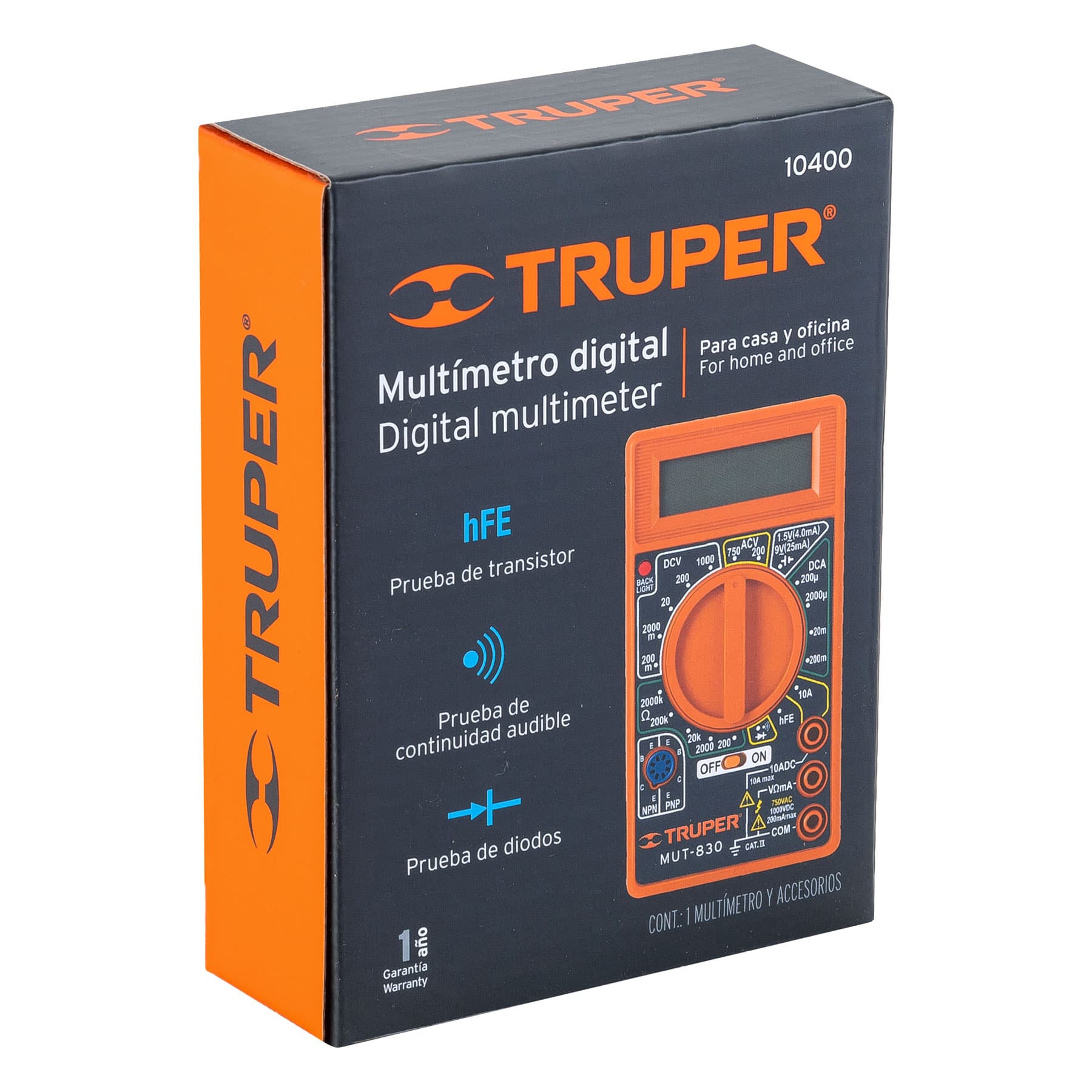 Multímetro digital escolar, Truper