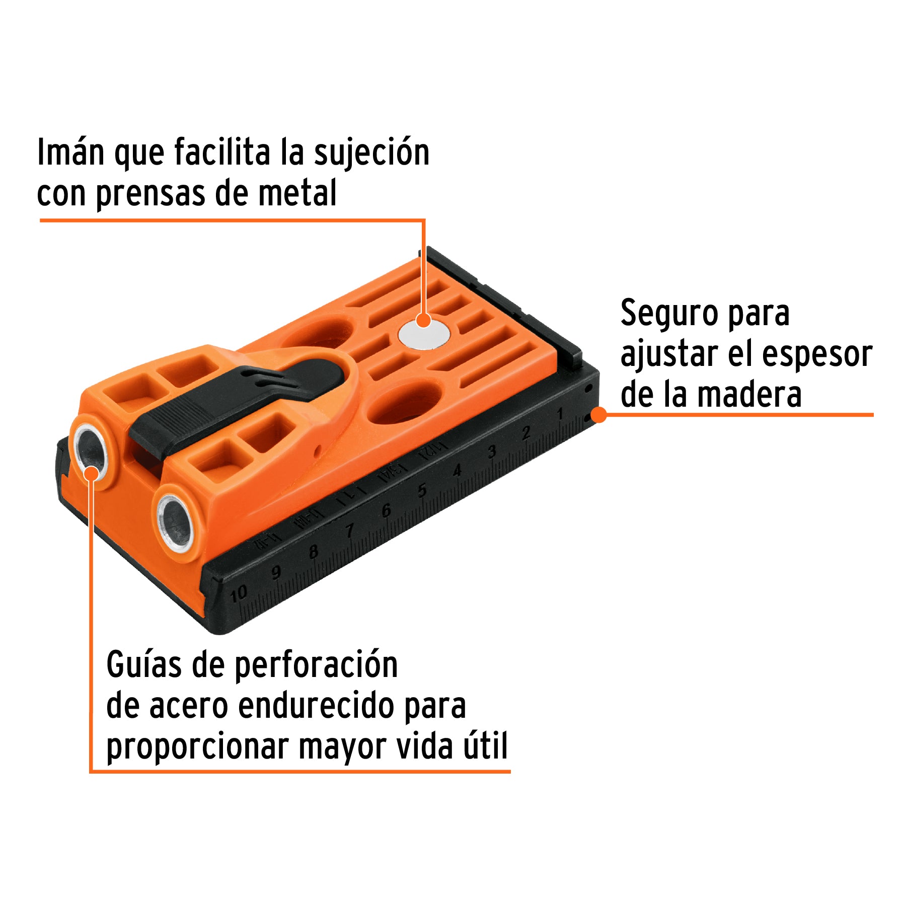 Juego de plantilla para uniones ocultas con dos tornillos