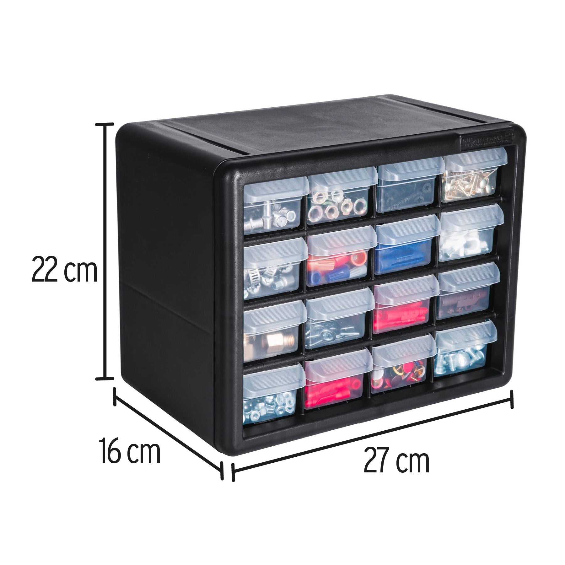Organizador con 16 gavetas, Truper