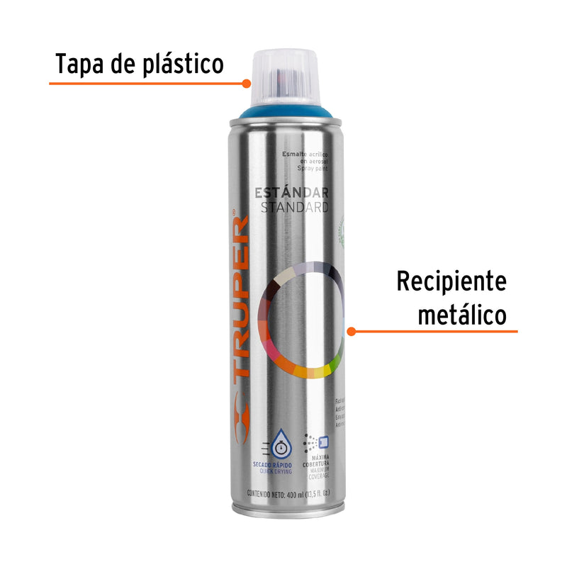 Pintura en aerosol,  azul holandés,  400 ml,  Truper