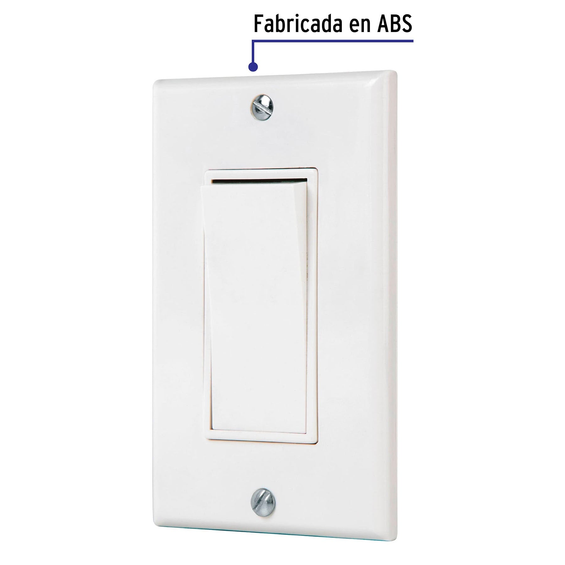 Placa armada con interruptor sencillo Classic, Volteck