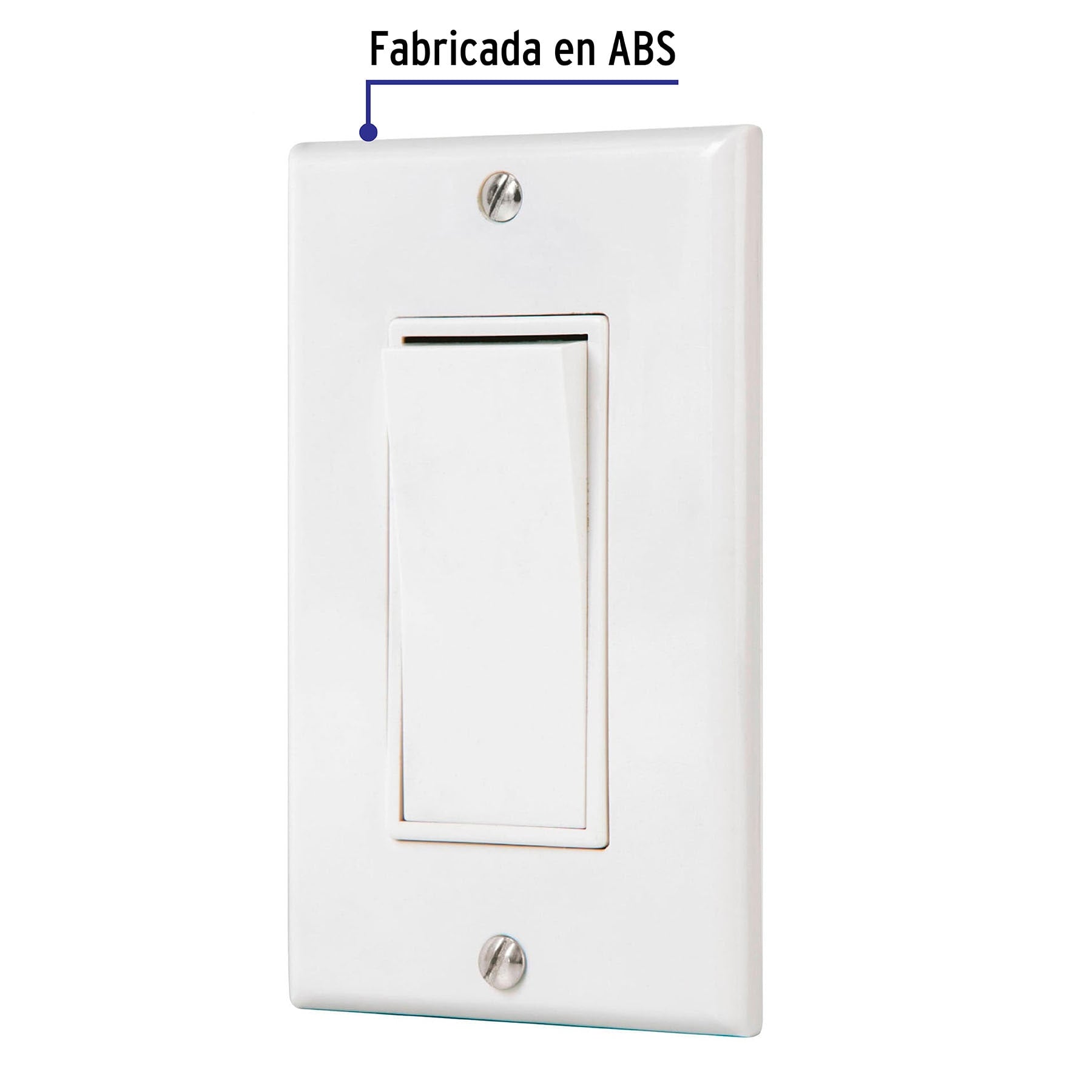 Placa armada con interruptor de tres vías, línea Classic