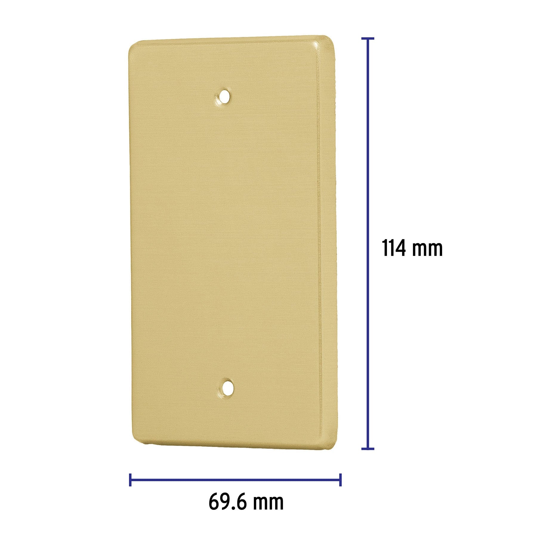 Placa ciega, de aluminio, línea Standard, Volteck