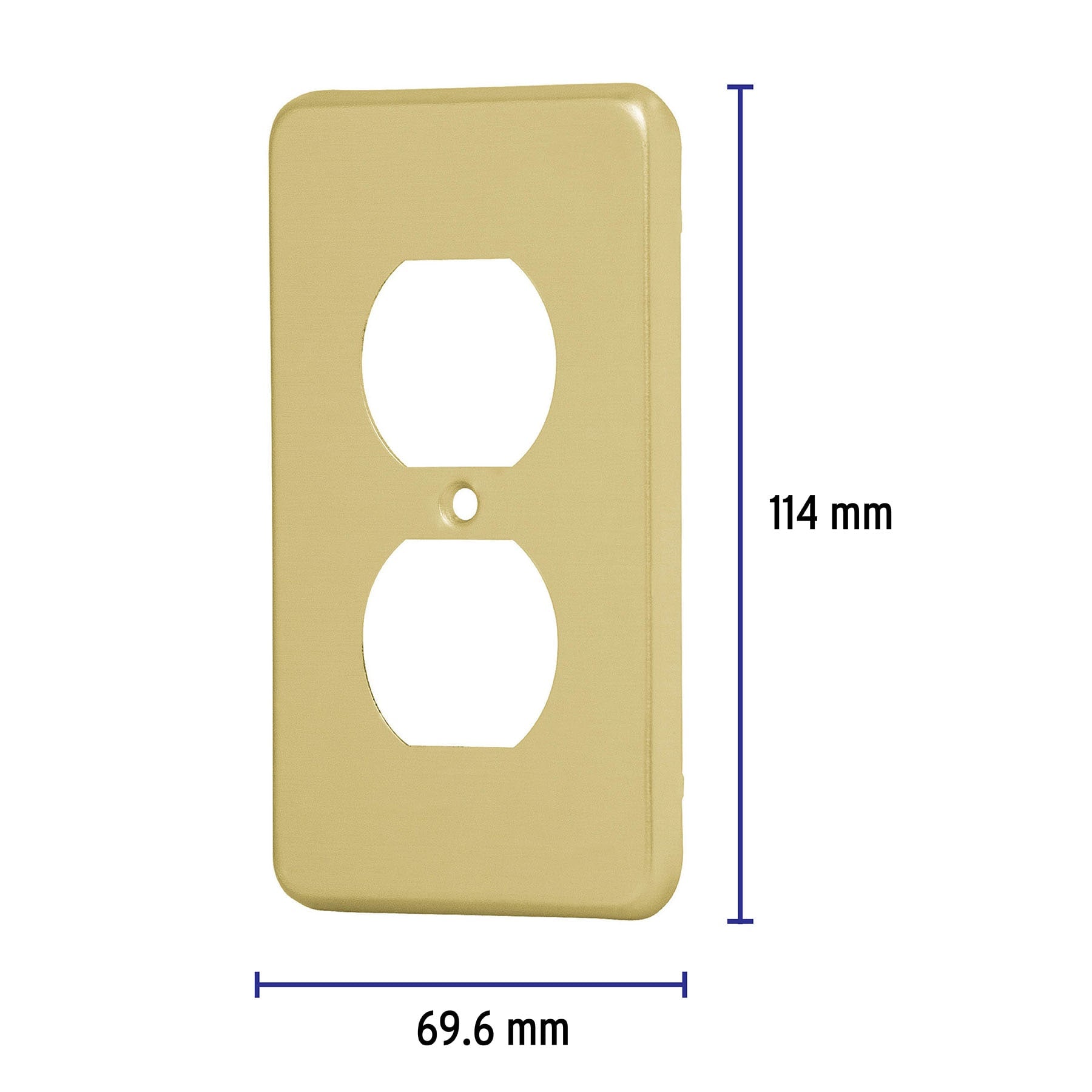 Placa dúplex de aluminio, línea Standard, Volteck