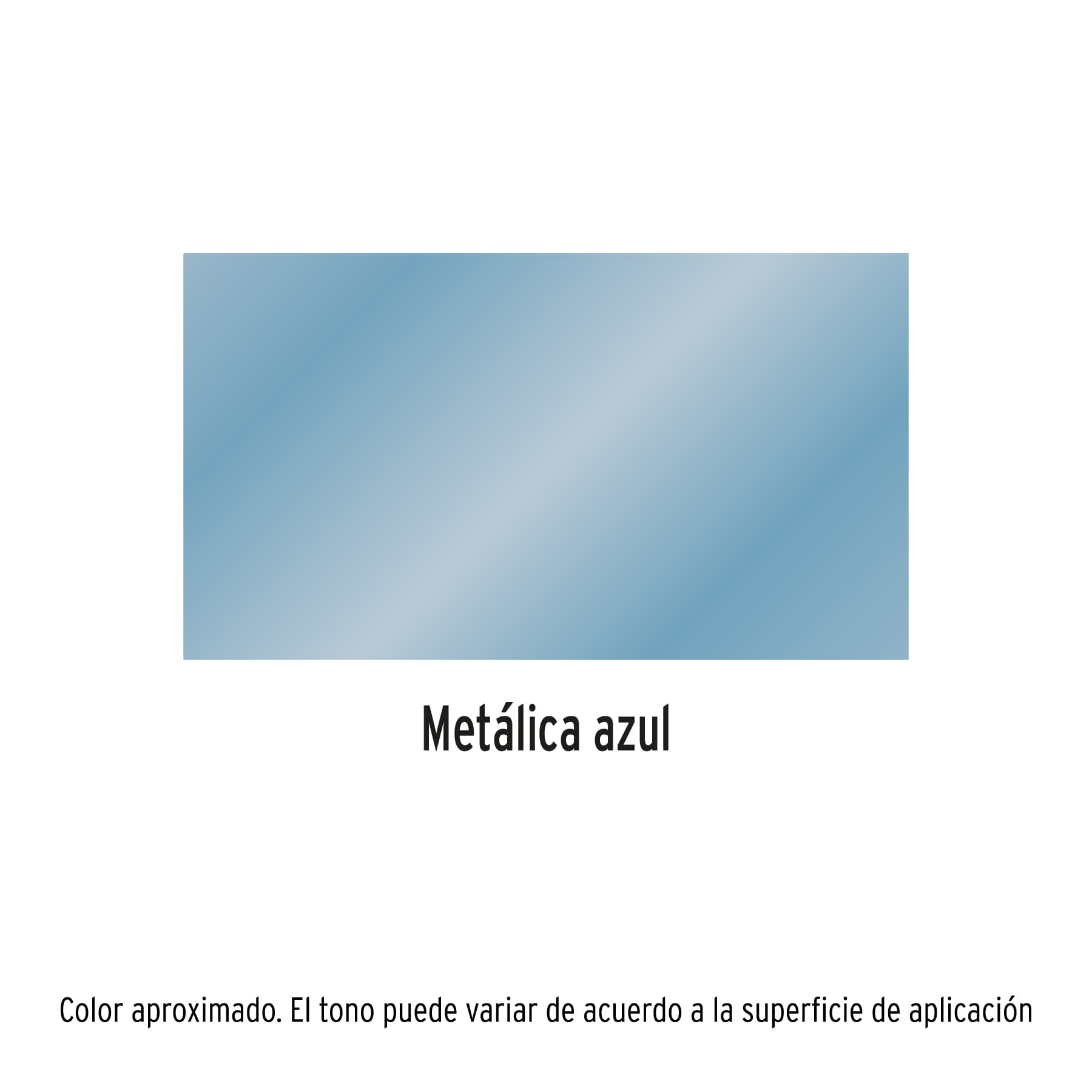 Pintura en aerosol, azul metálico, bote esbelto, 400 ml