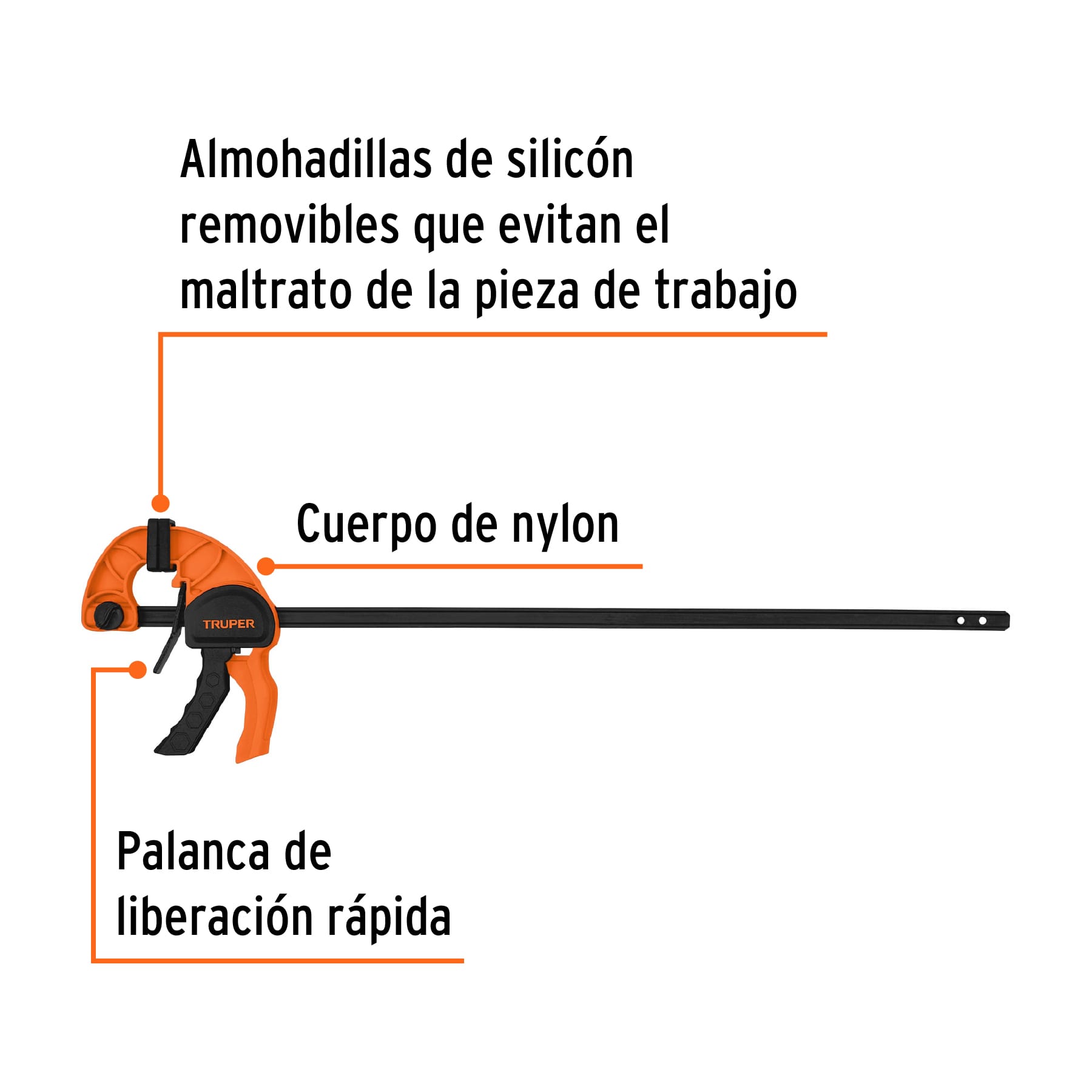 Prensa con ajuste rápido 18"
