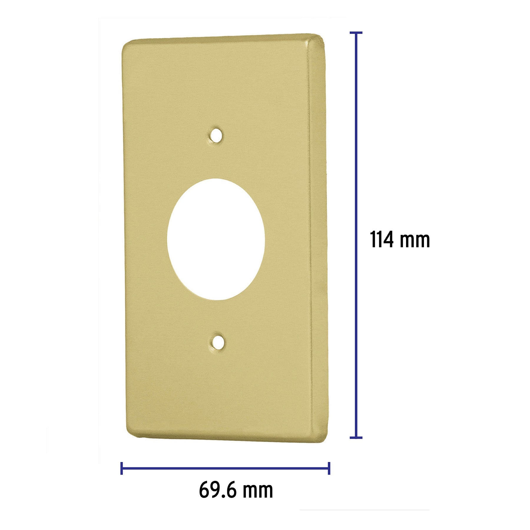 Placa para contacto redondo, de aluminio, línea Standard