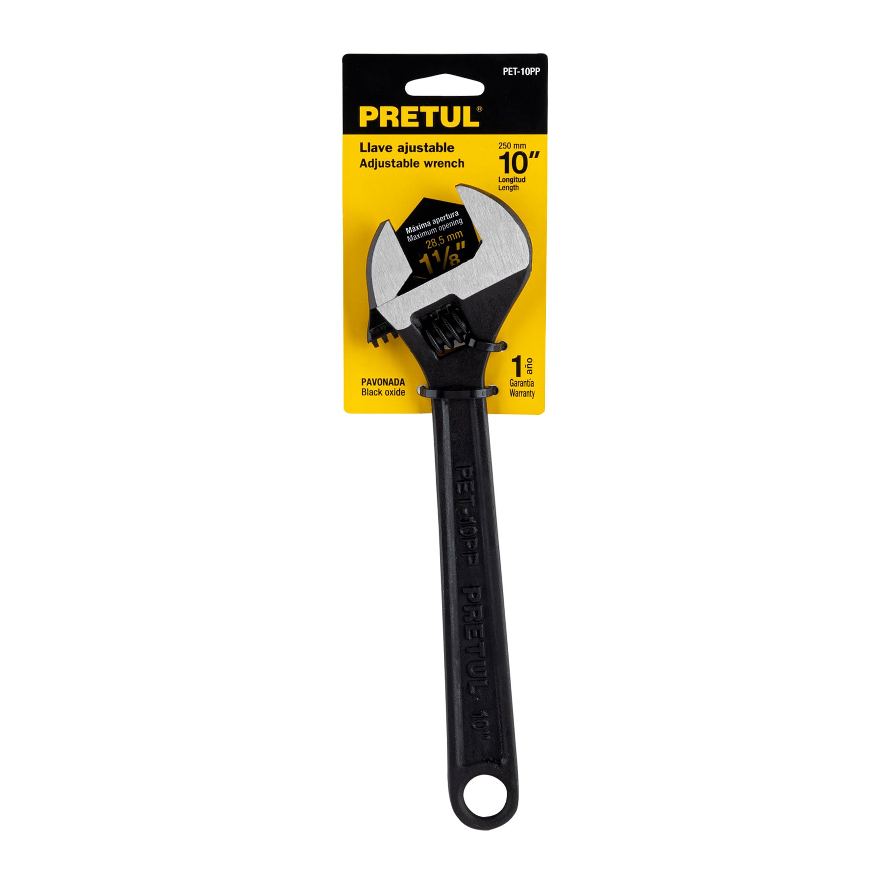Llave ajustable (perico) 10" pavonada, Pretul