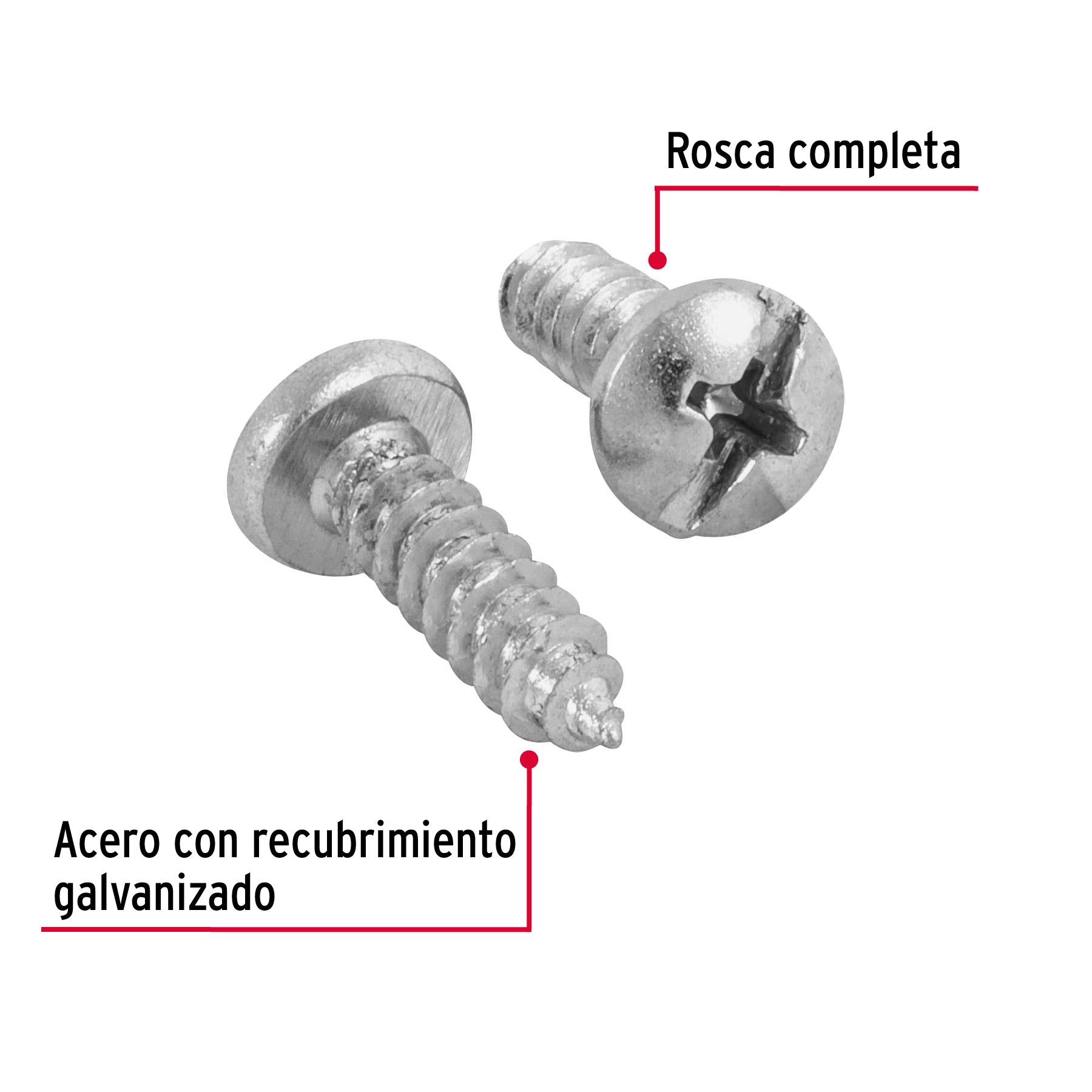 Bolsa con 150 pijas para lámina, #10 x 5/8", Fiero