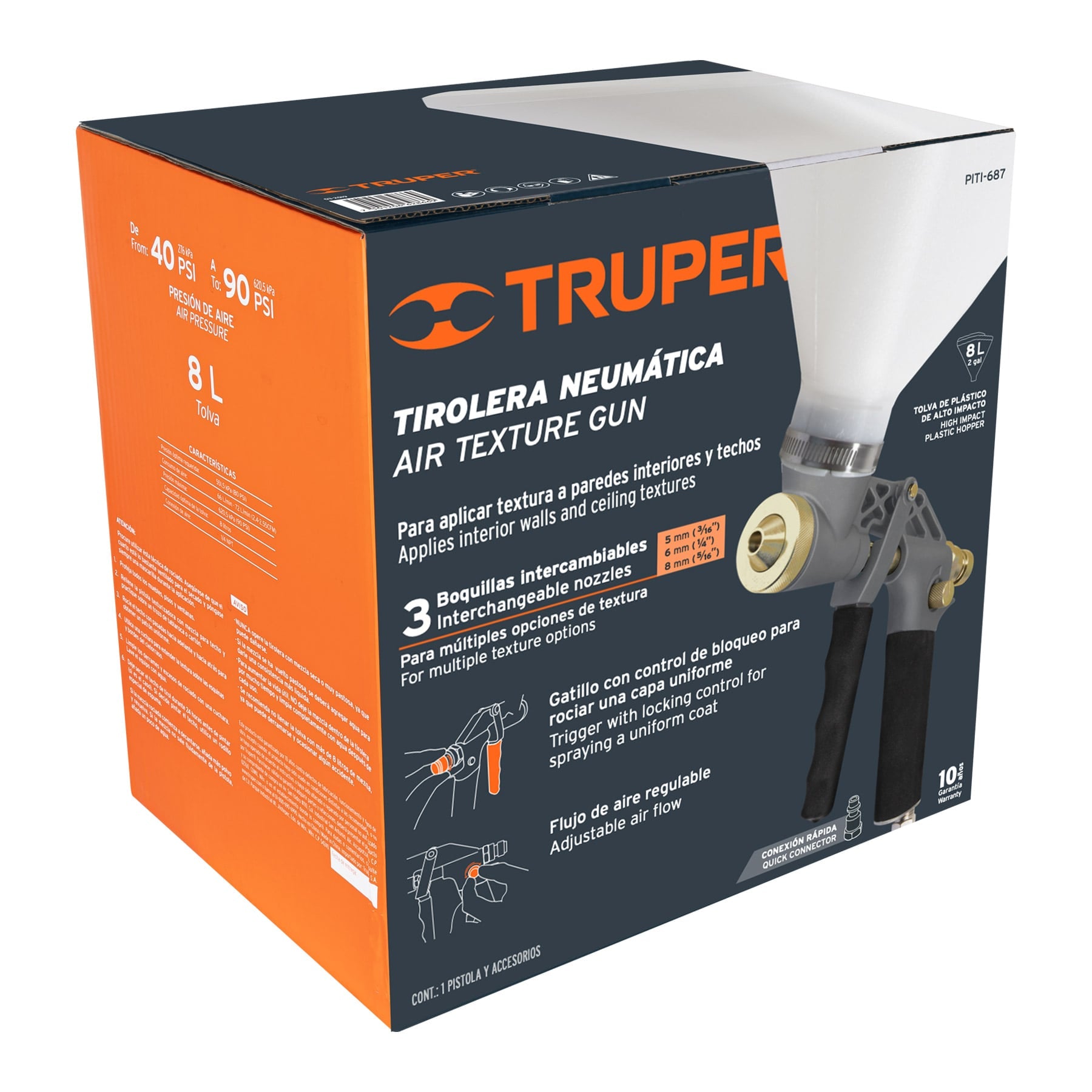 Tirolera neumática, Truper