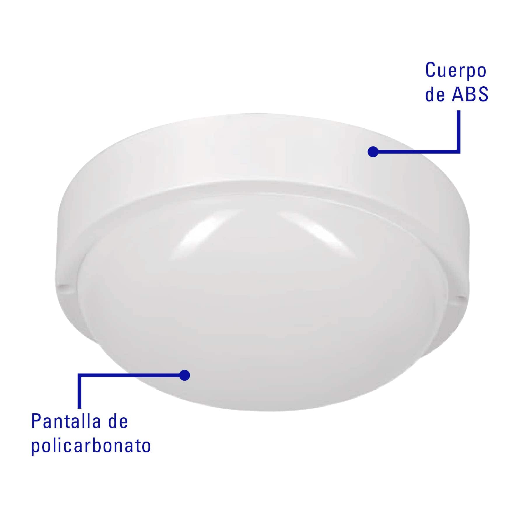 Plafón decorativo de LED 15 W redondo para baño, Volteck