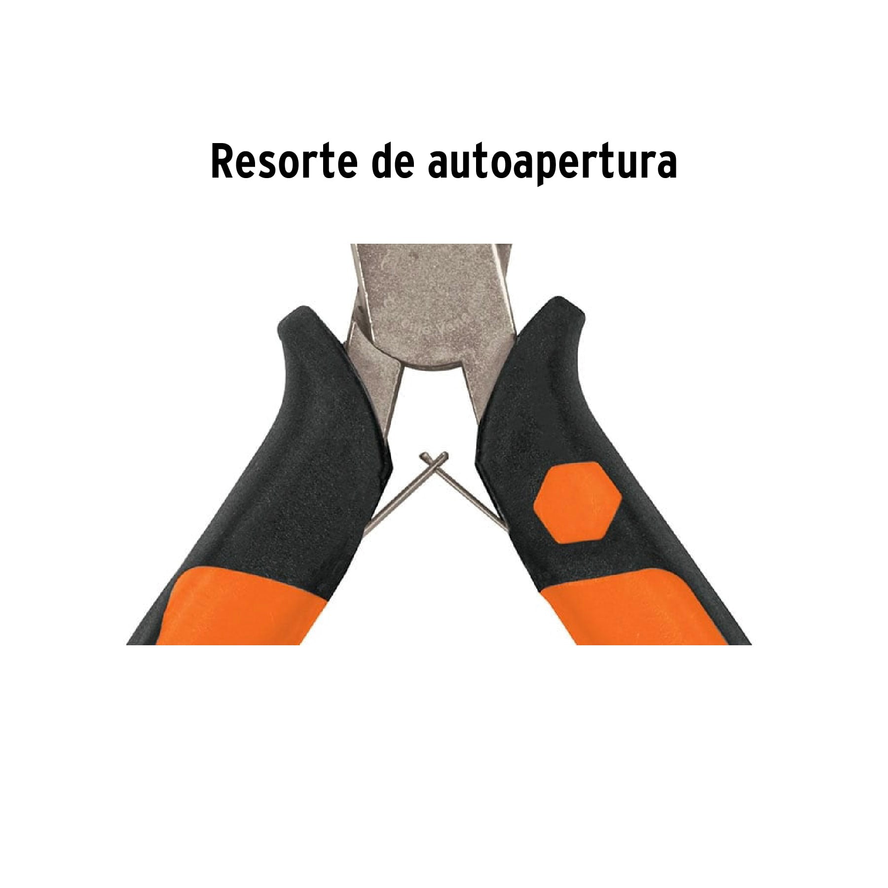 Mini pinza de punta curva 5" mango Comfort Grip, Truper