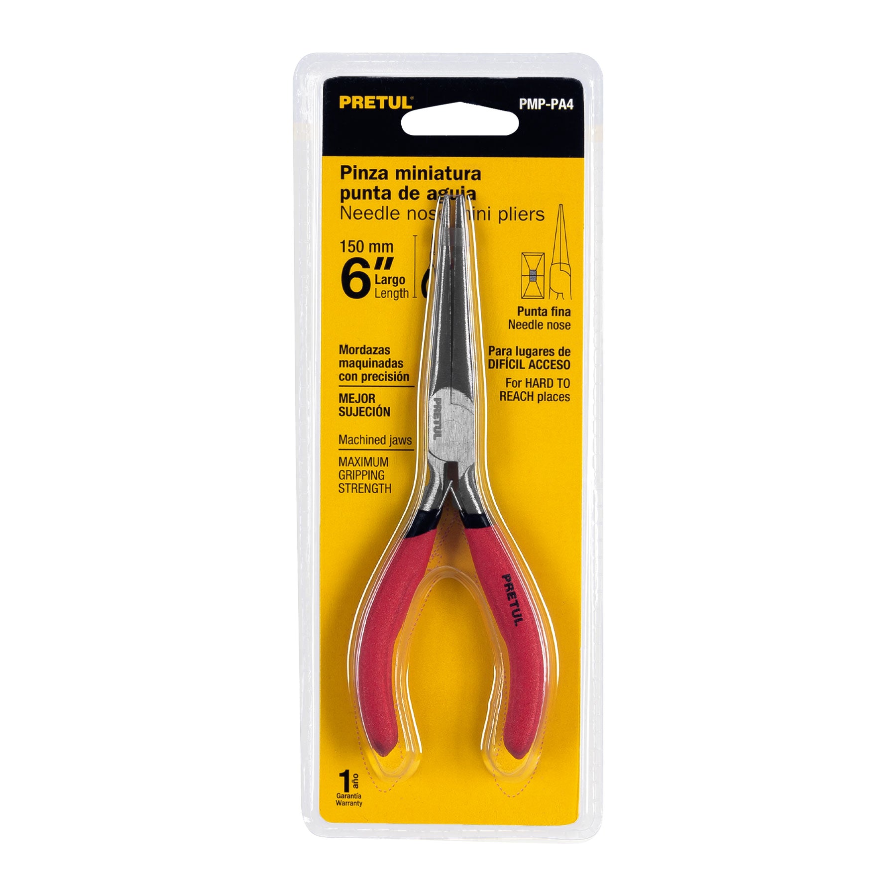 Mini pinza de punta de aguja 6", Pretul