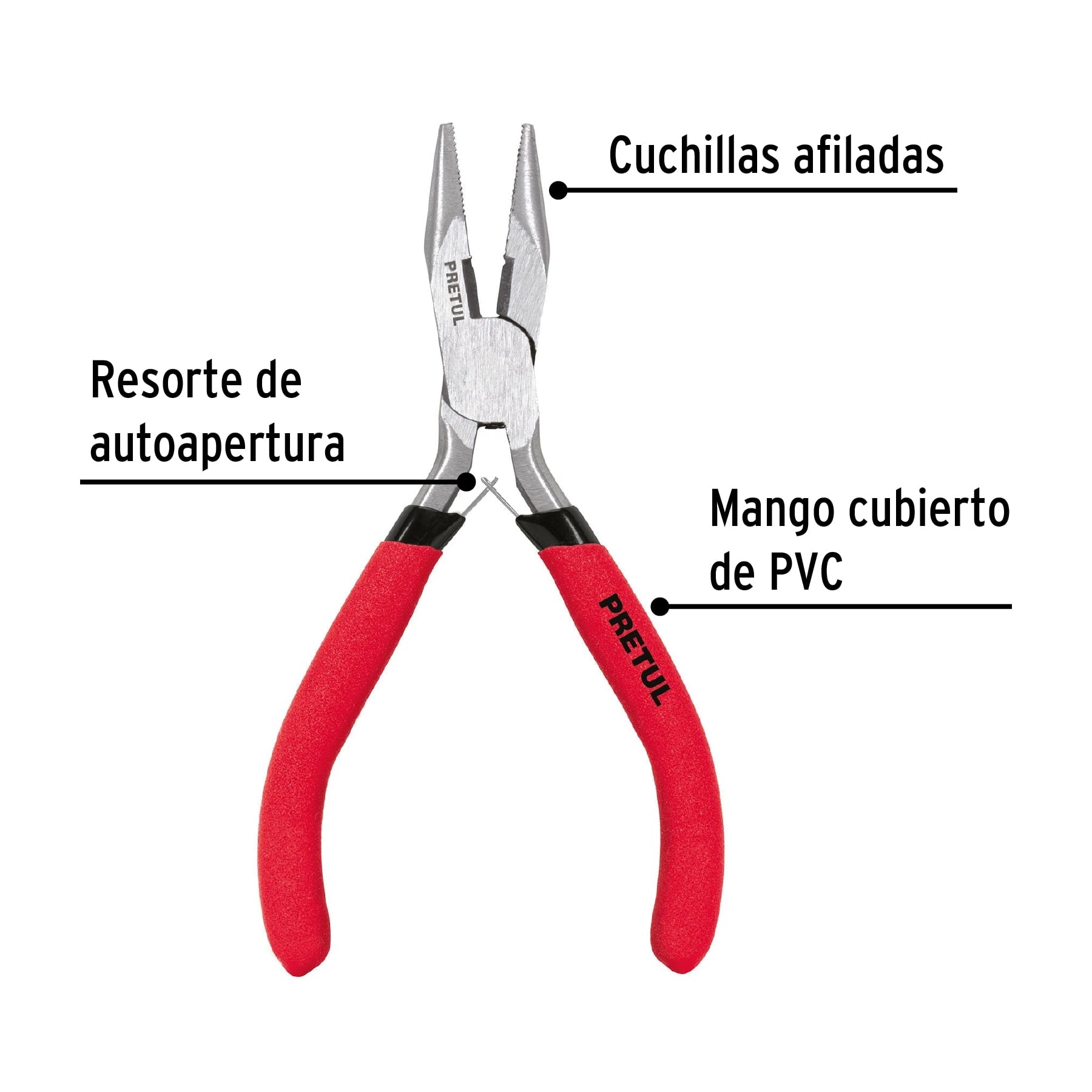 Mini pinza de punta y corte 5", Pretul