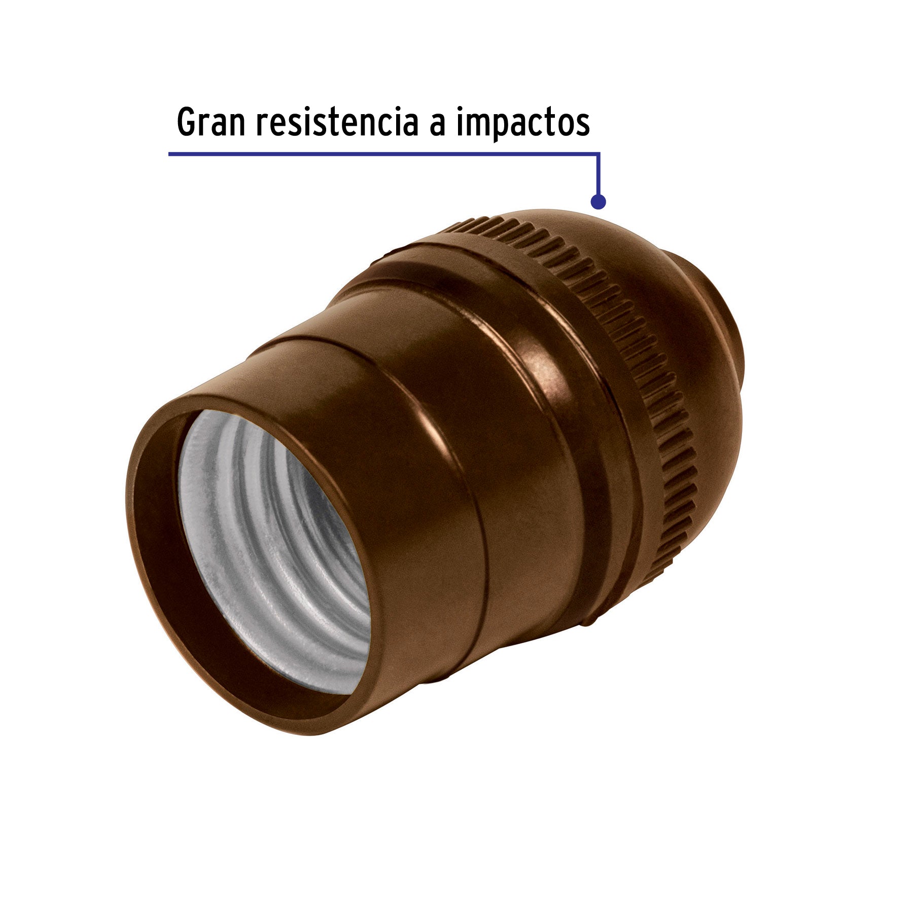 Portalámpara de baquelita, sencillo a granel, Volteck