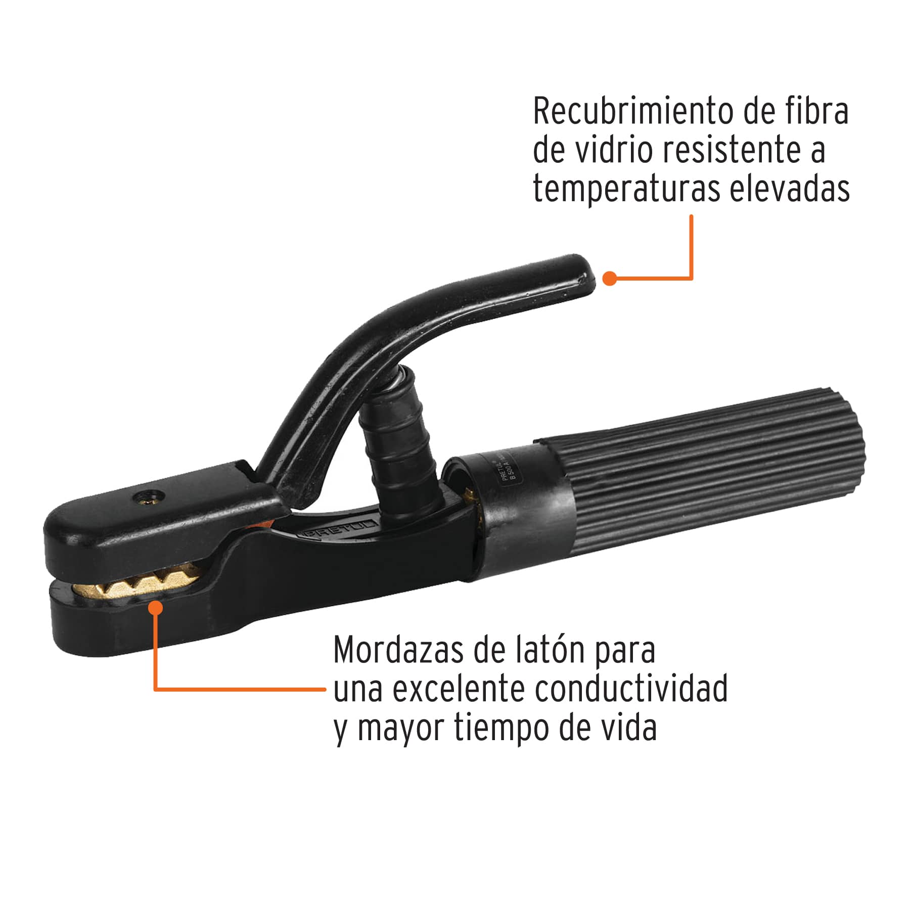 Pinza porta electrodo de 500 A, Pretul