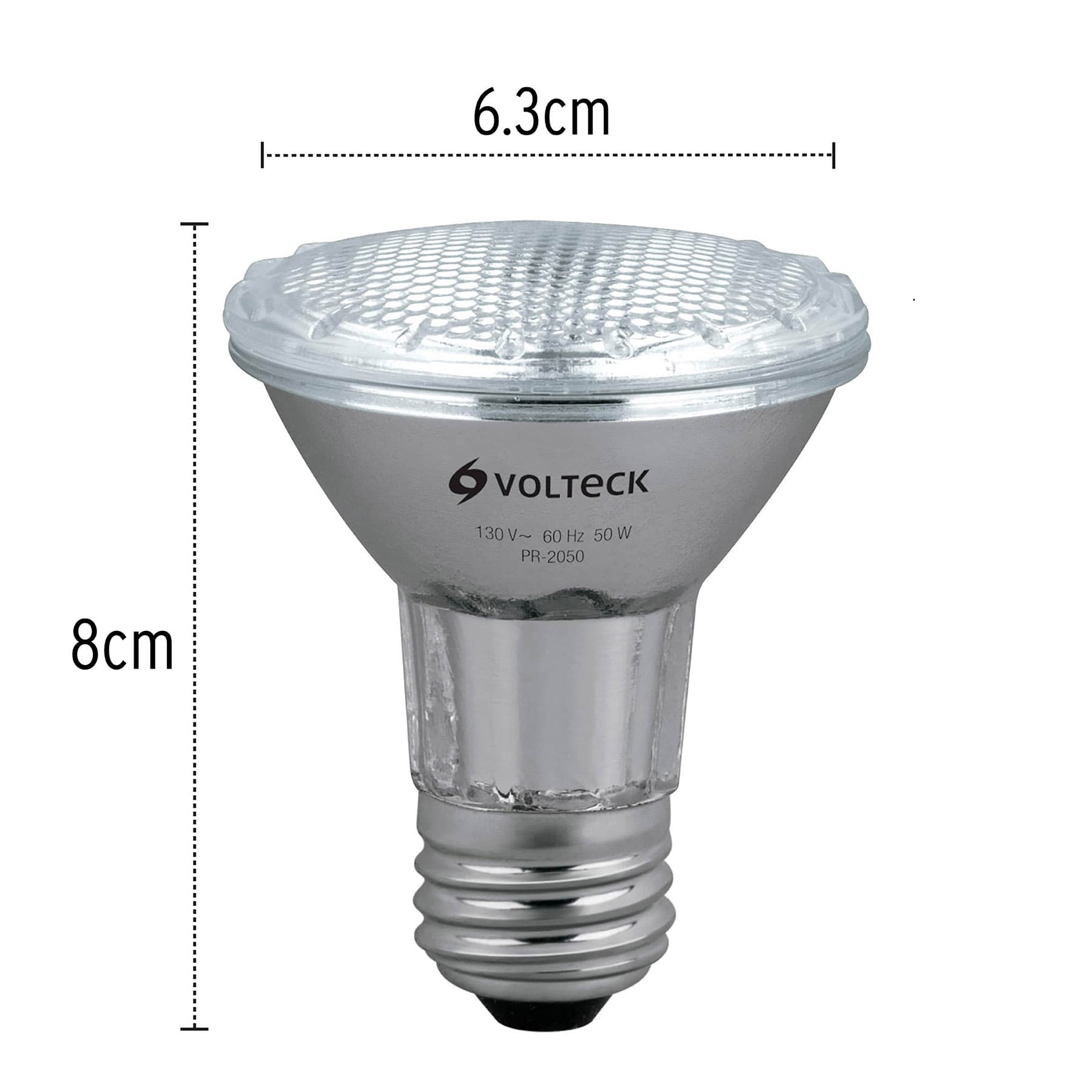 Lámpara de halógeno 50 W tipo PAR 20, en caja, Volteck