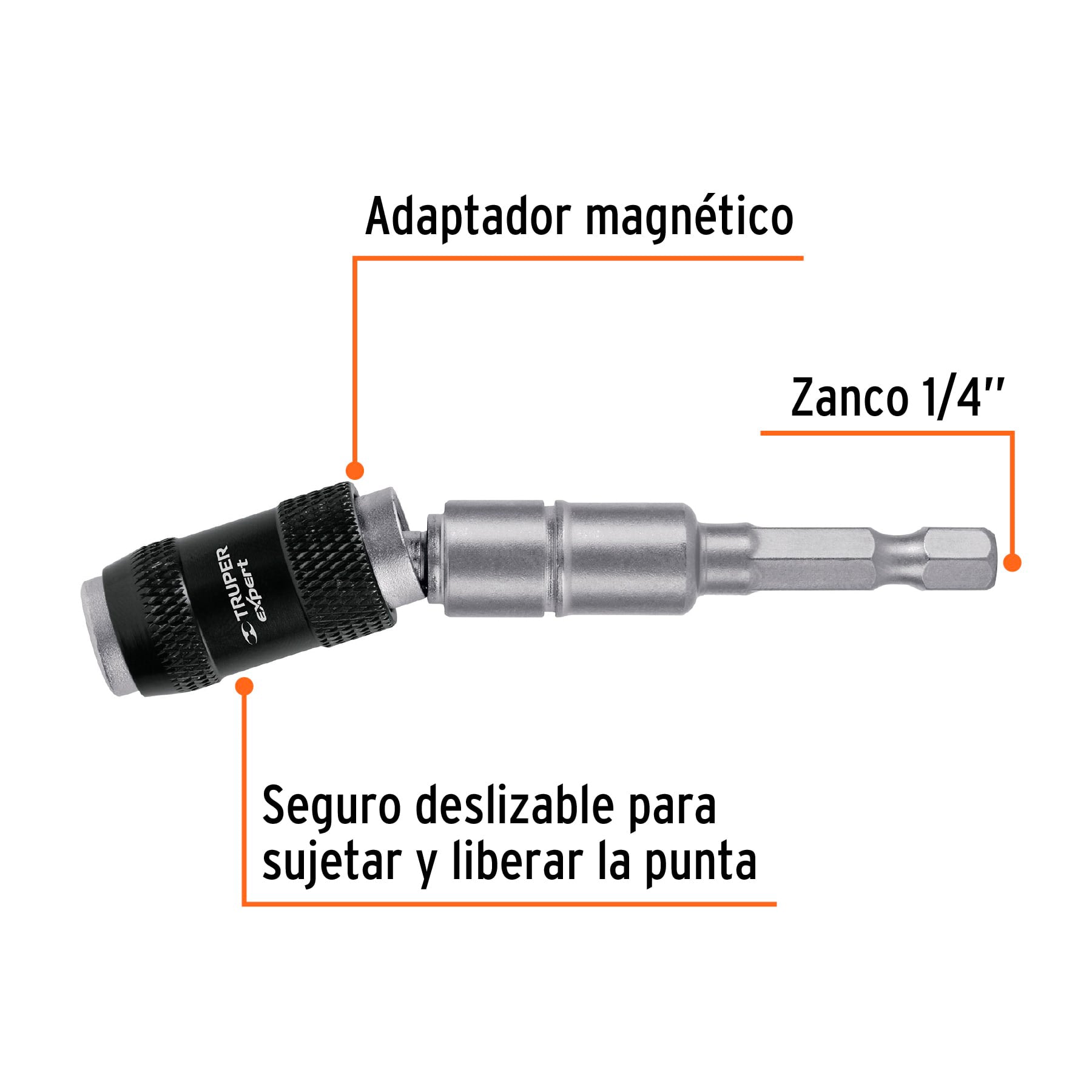 Extensión magnética articulada 4 3/4", para puntas, Expert
