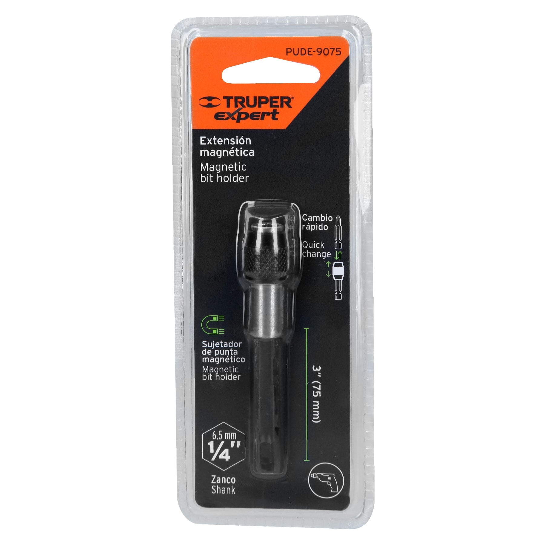 Extensión magnética 3?, para puntas, cambio rápido, Expert