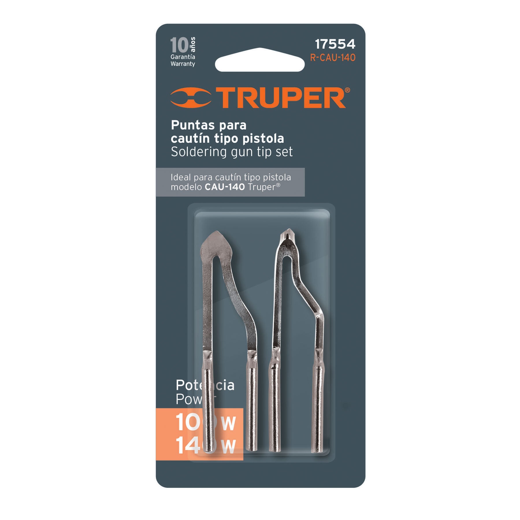 Blíster con 2 puntas para cautín tipo pistola CAU-140