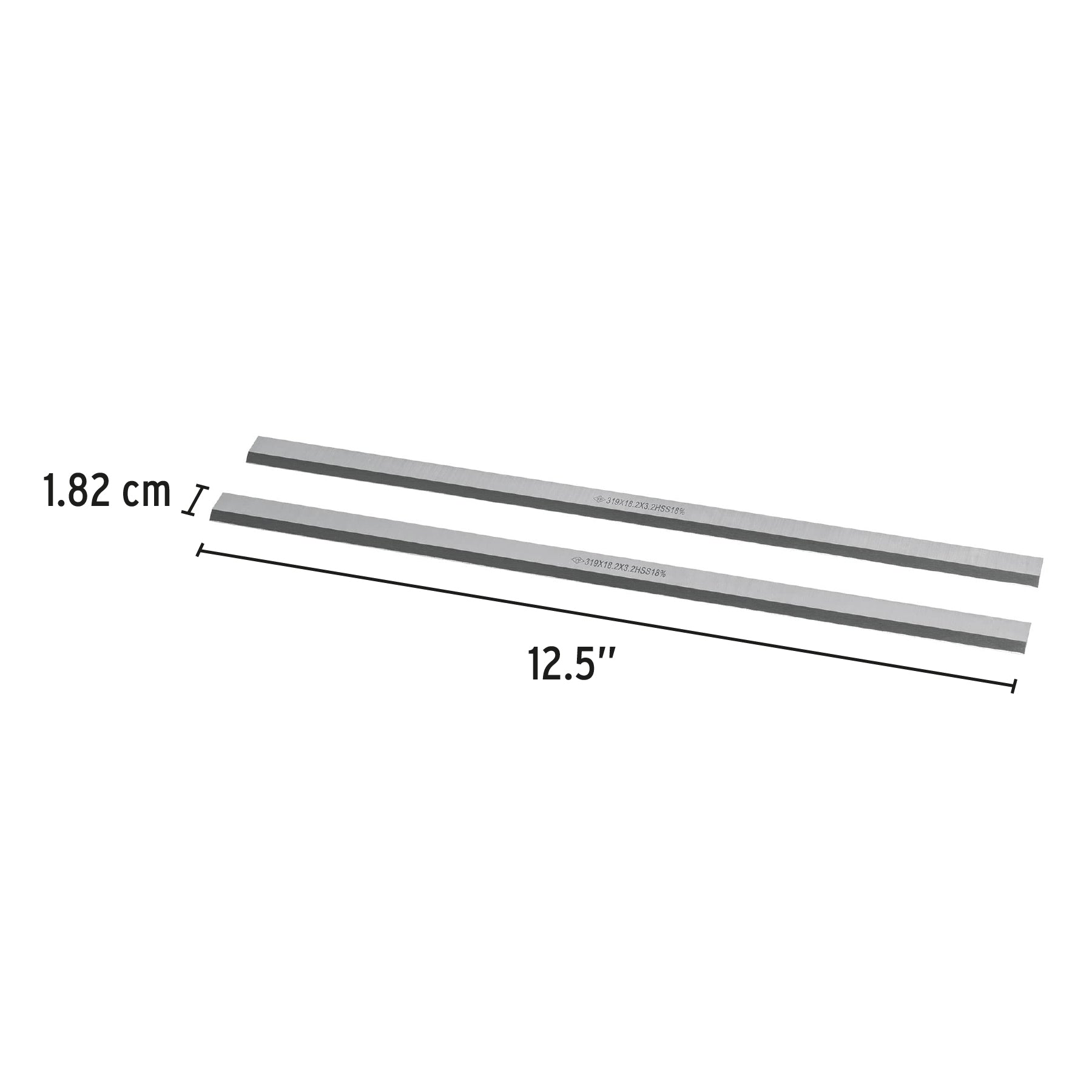 Blíster con 2 cuchillas HSS para cepillo portatil CEP-12