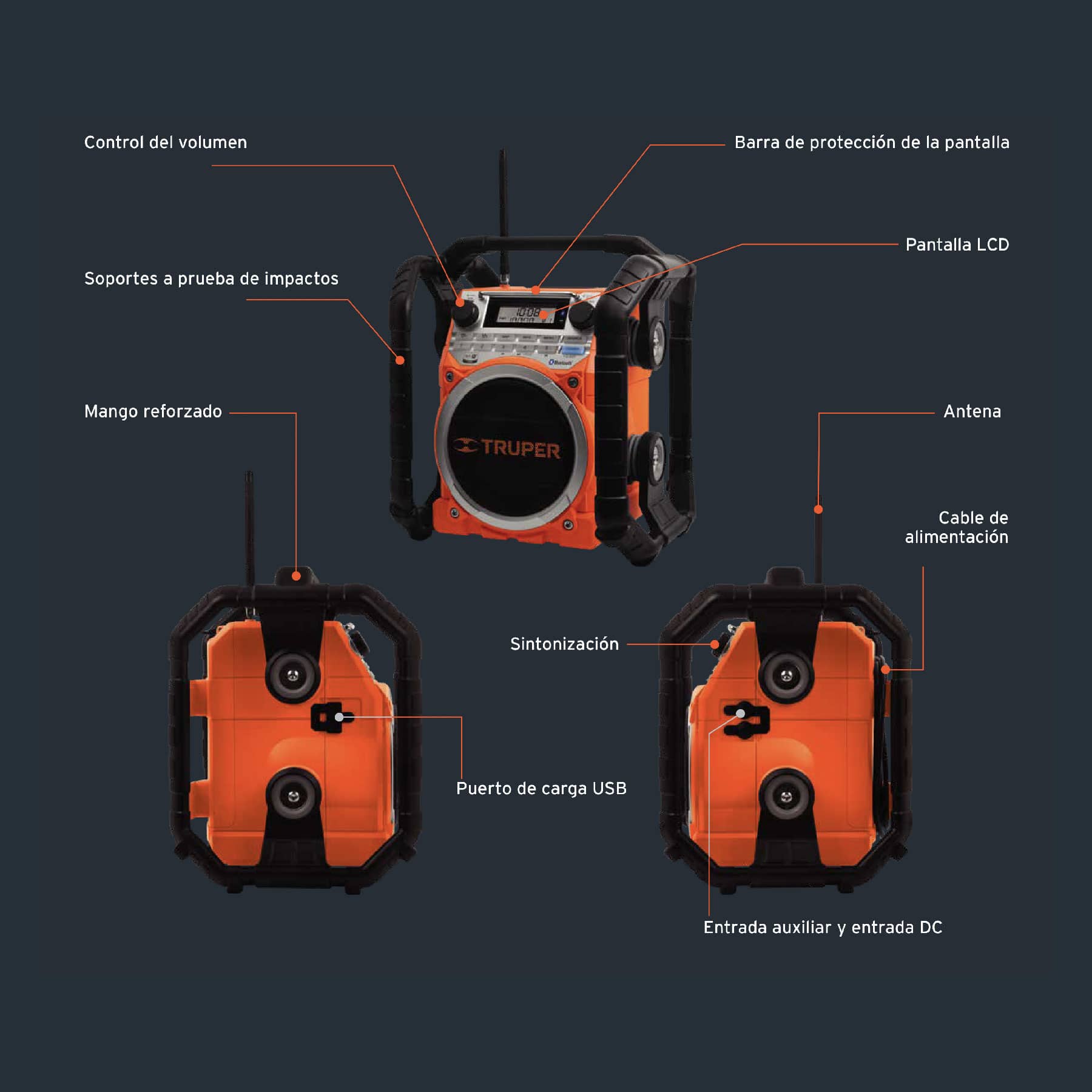 Radio digital de uso rudo, Truper