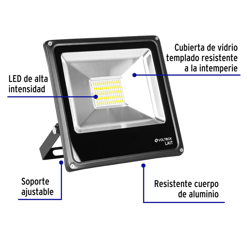Reflector delgado de LED 30 W luz de día,  Volteck