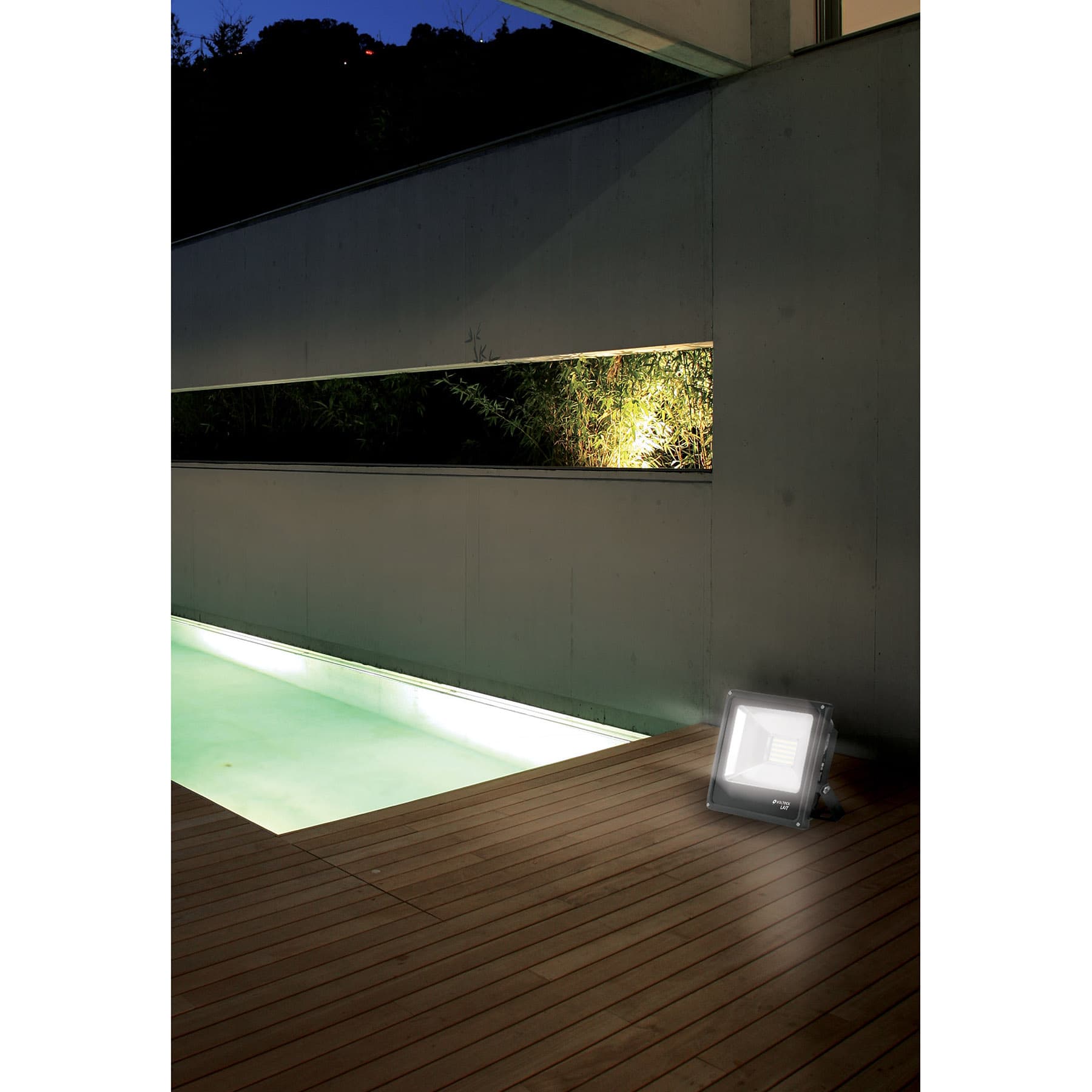 Reflector delgado de LED 100 W luz de día, Volteck