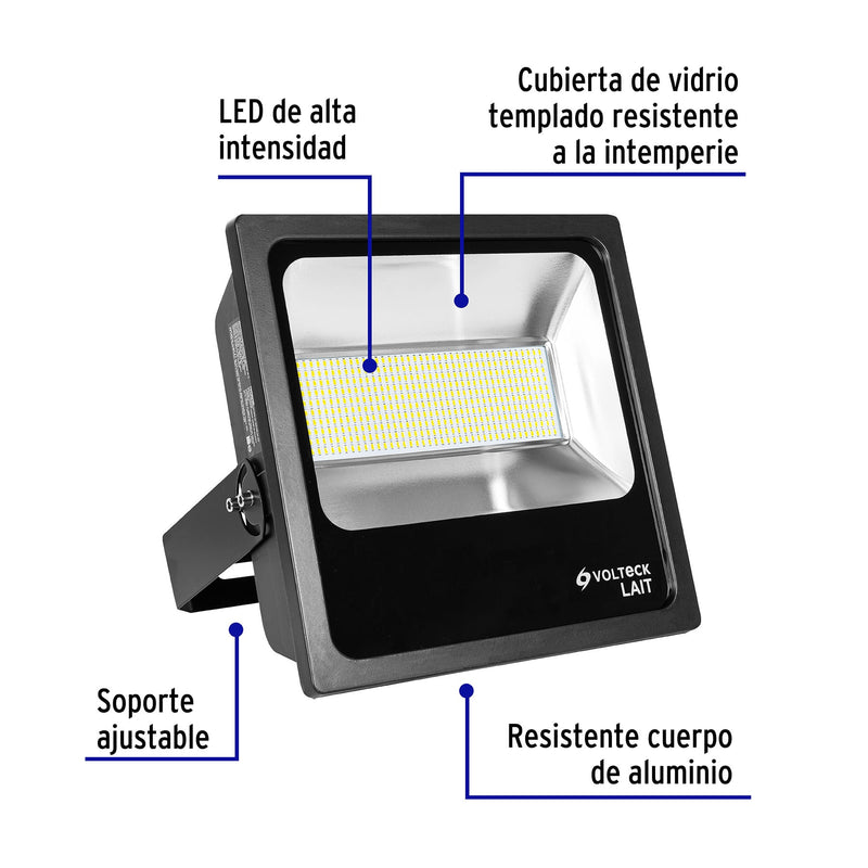 Reflector delgado de LED 200 W luz de día,  Volteck