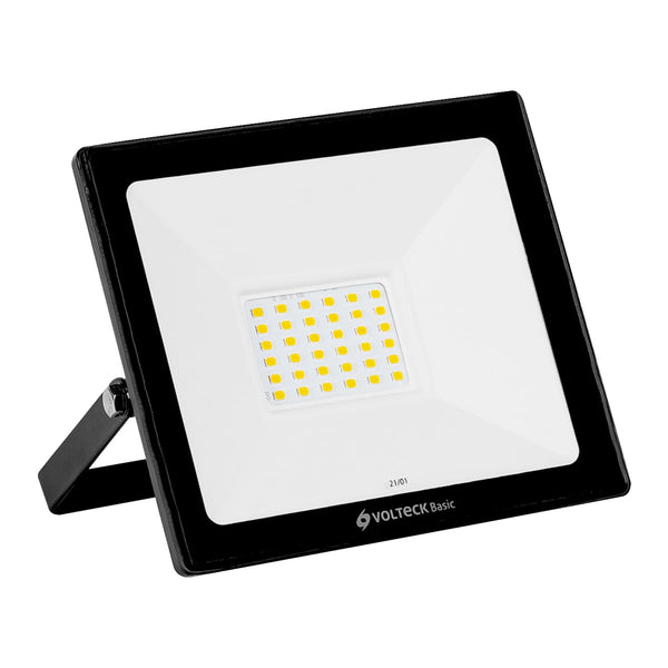 Reflector ultra delgado LED 30 W luz cálida,  Volteck Basic