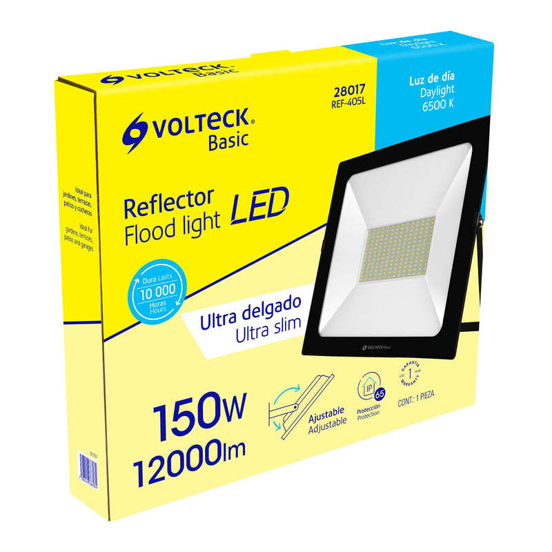 Reflector ultra delgado LED 150 W luz de día,  Volteck Basic