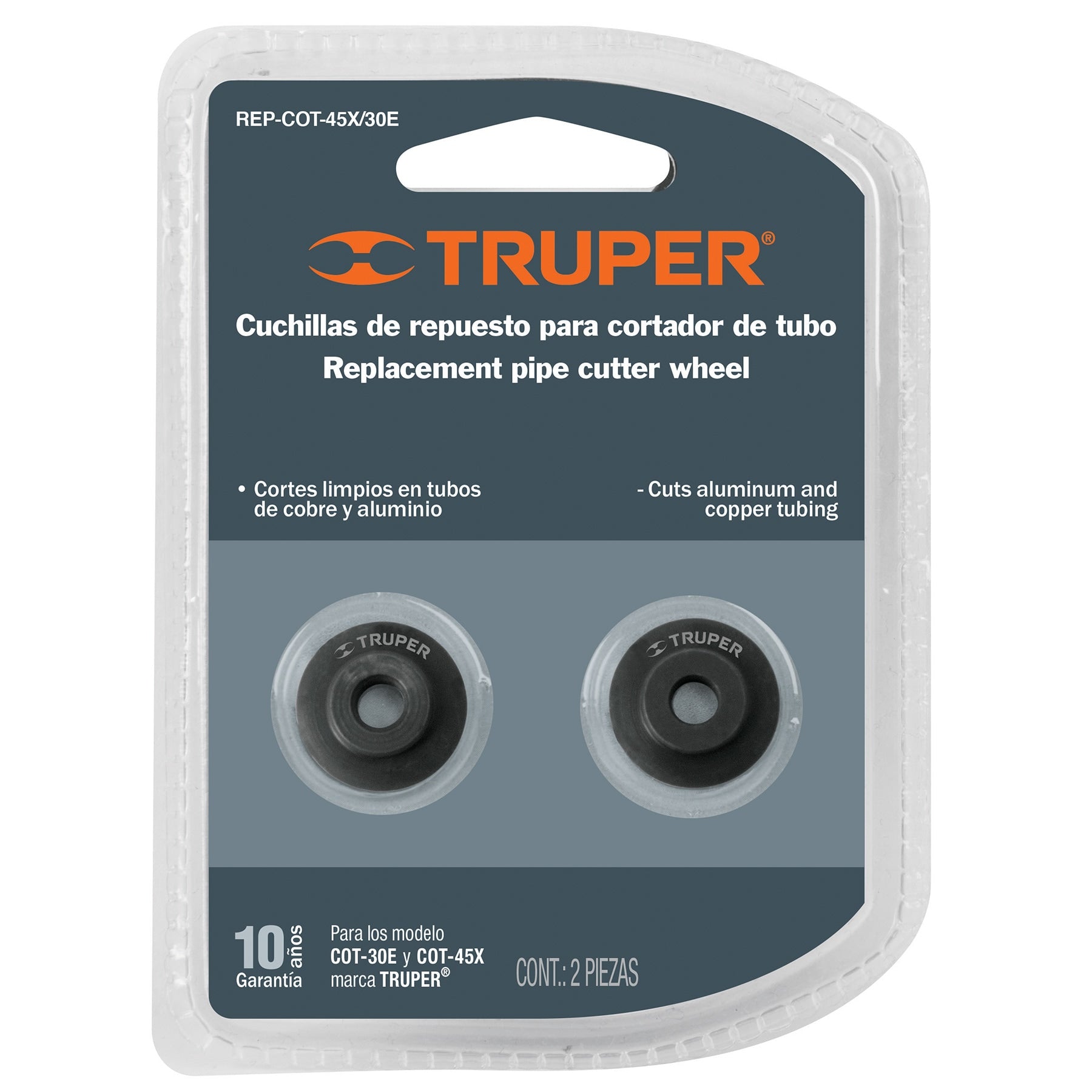 Blíster con 2 cuchillas para cortador de tubo COT-30E