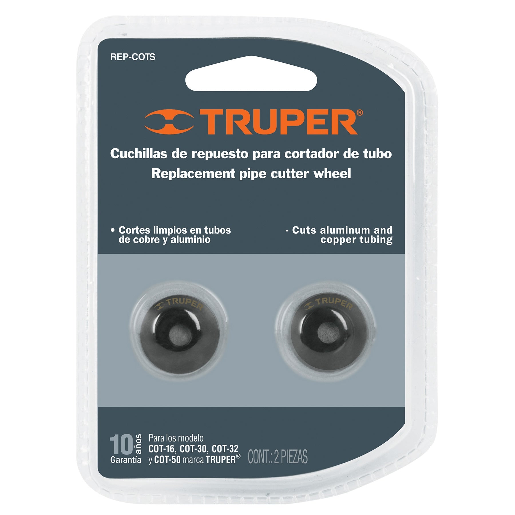 Blíster con 2 cuchillas para cortadores de tubo COT-16-50