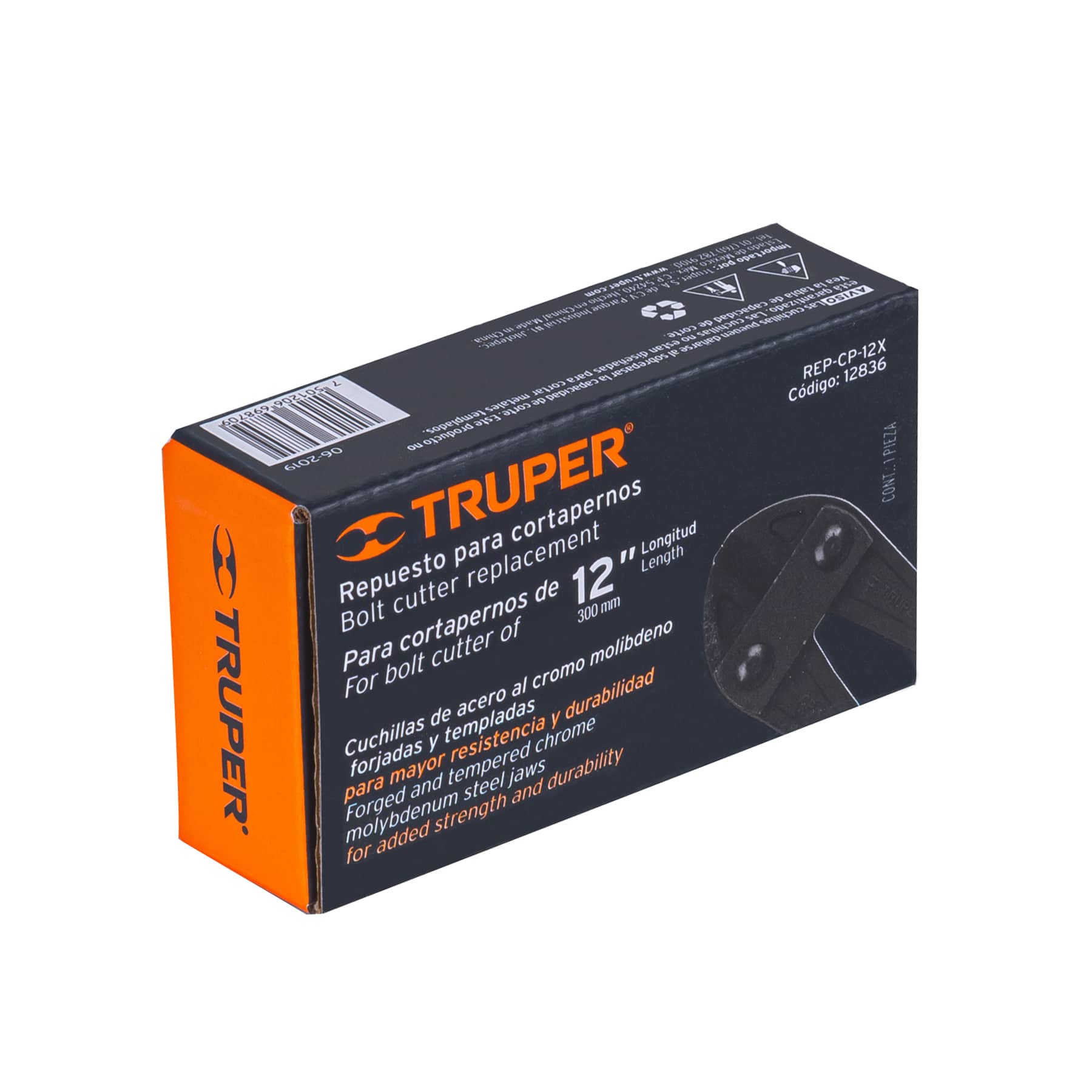 Cuchillas de repuesto para cortapernos 12", Truper