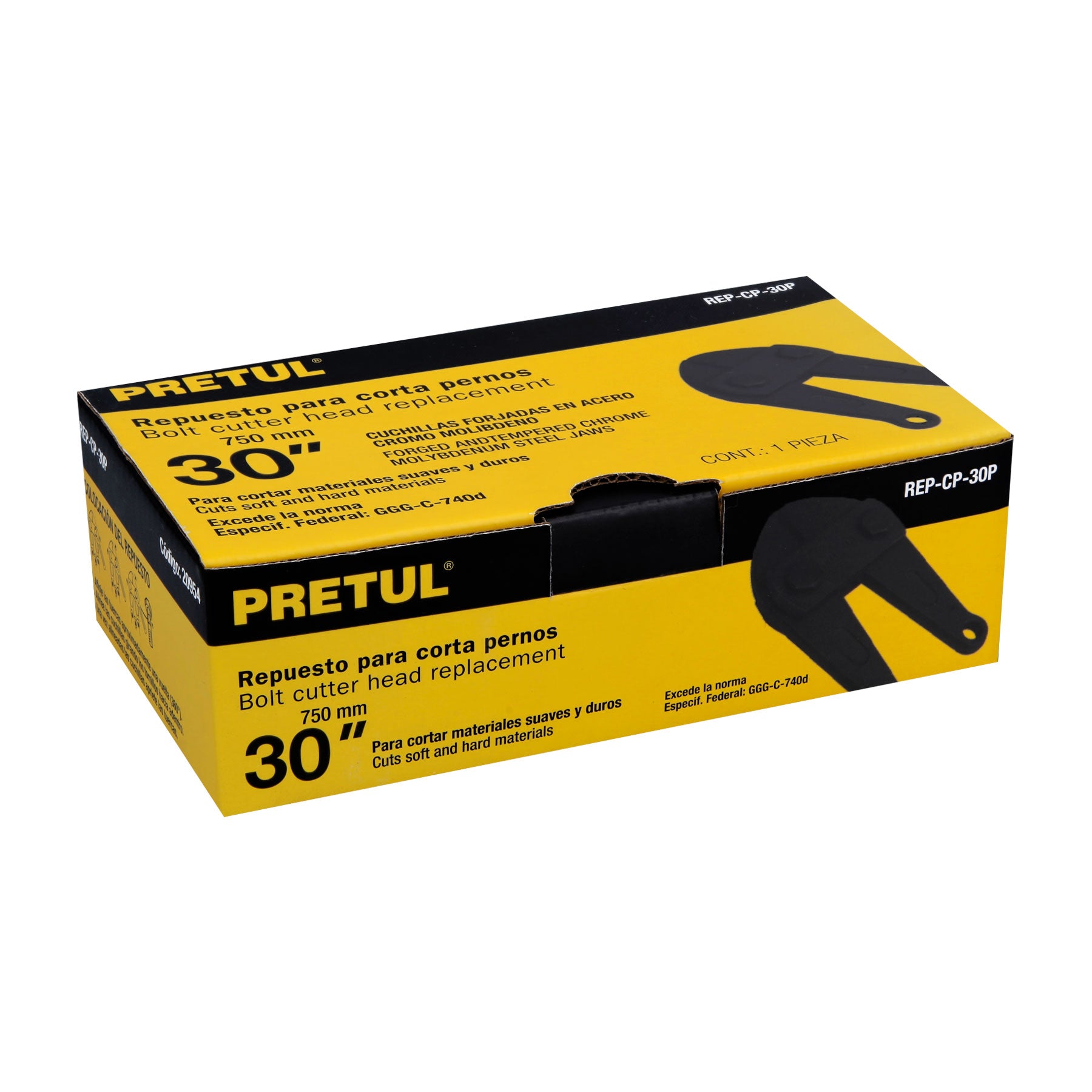 Cuchillas de repuesto para cortapernos 30", Pretul