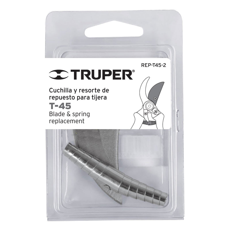 Repuesto de cuchilla y resorte para tijera T-45,  Truper