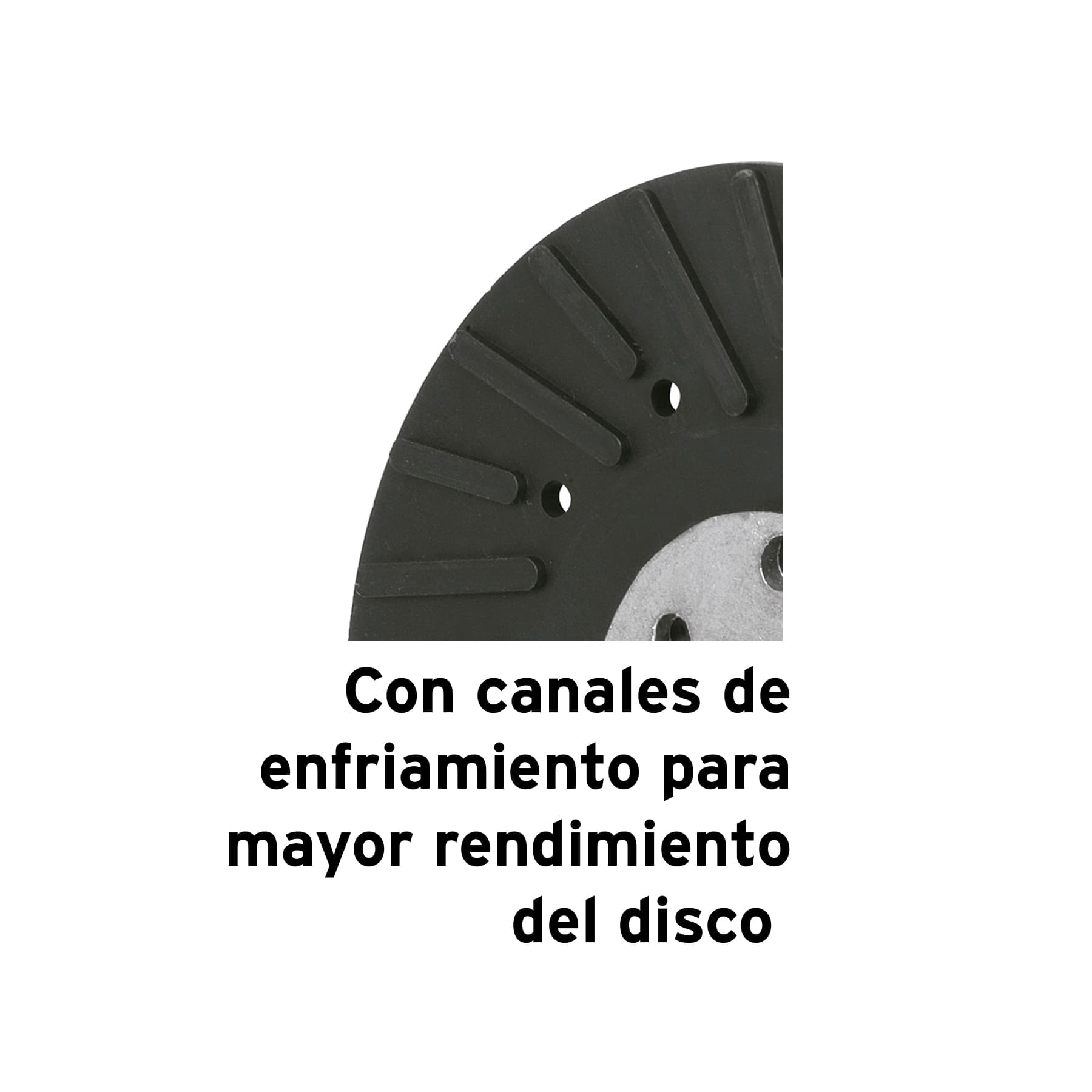 Respaldo para discos de lija 4-1/2", eje 5/8, Truper
