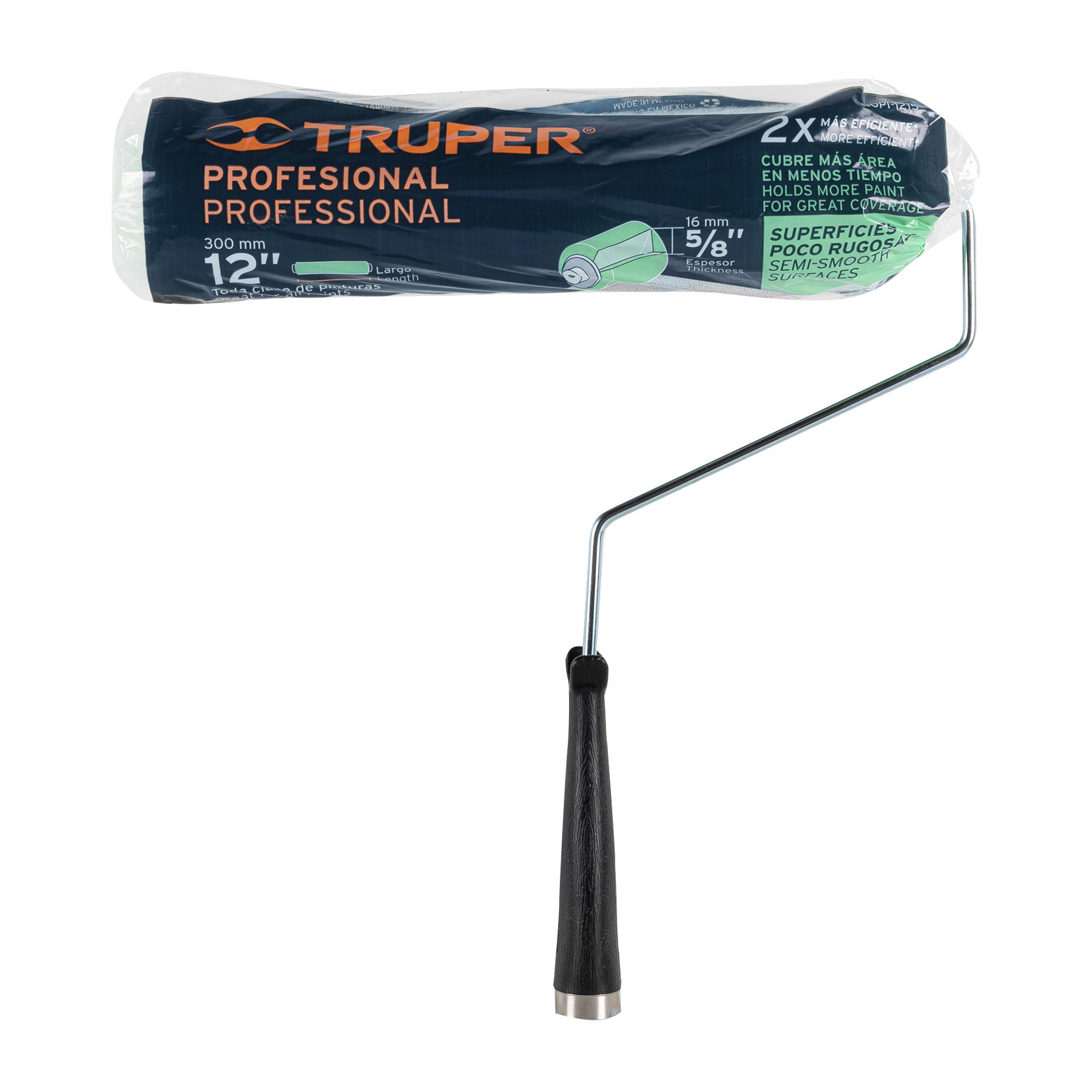 Rodillo para pintar 12 x 5/8", superficies poco rugosas