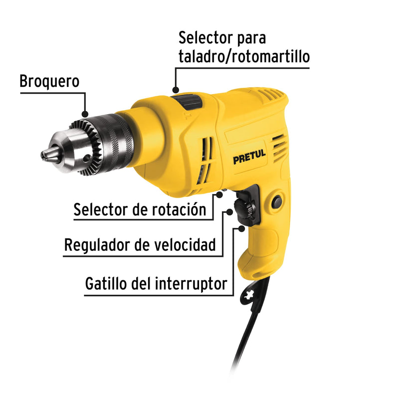 Rotomartillo 1/2" 550 W,  Pretul