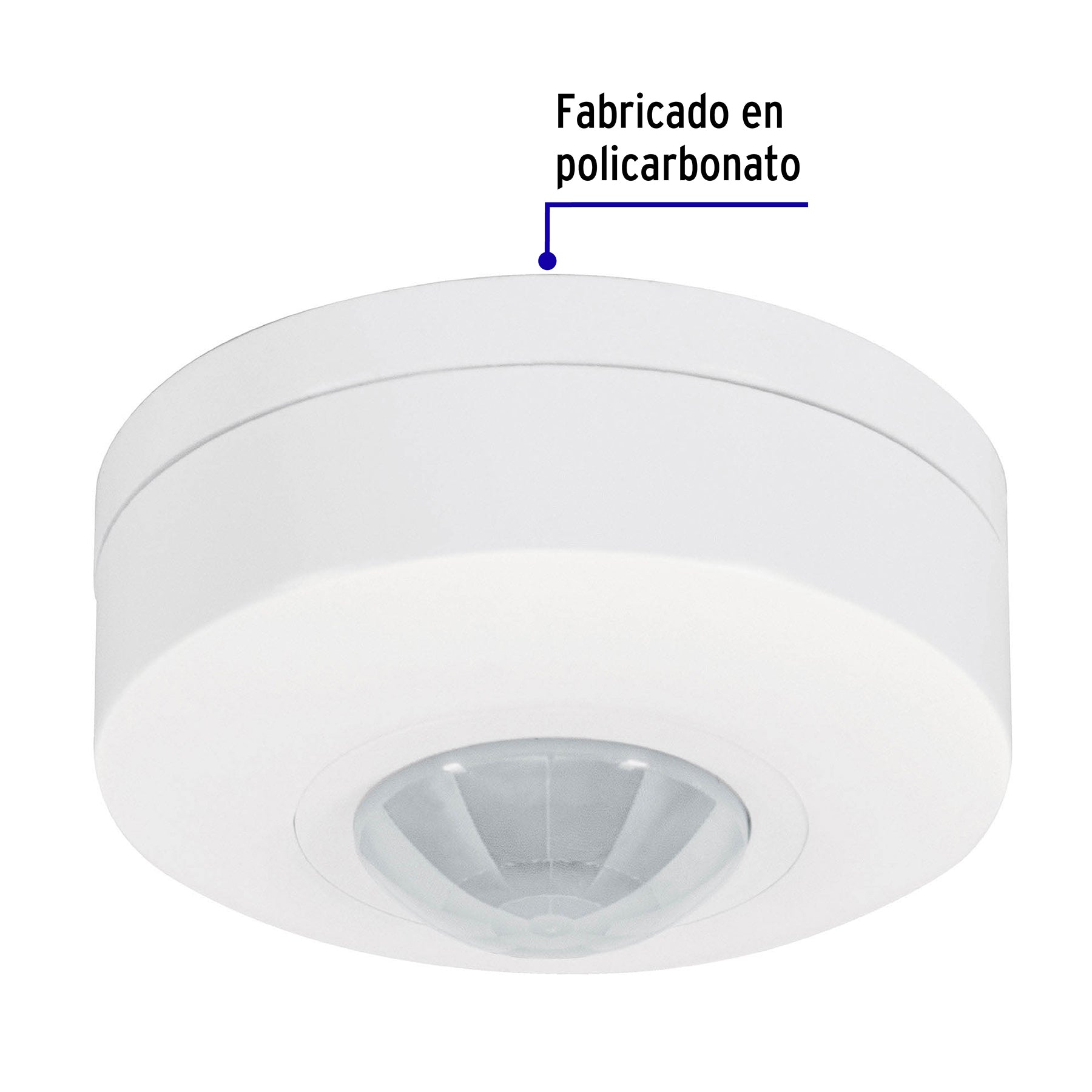 Sensor de movimiento para techo, alcance 6 m, Volteck