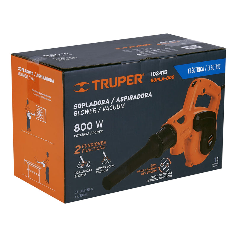 Sopladora/Aspiradora eléctrica 800 W,  Truper