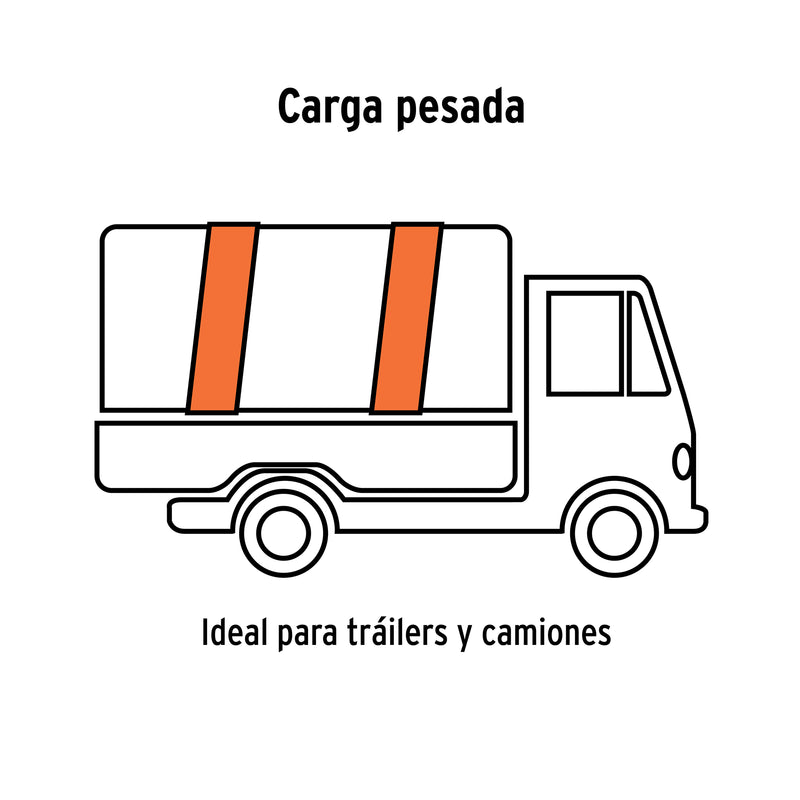 Sujetador con matraca carga máxima 7500 kg,  Truper