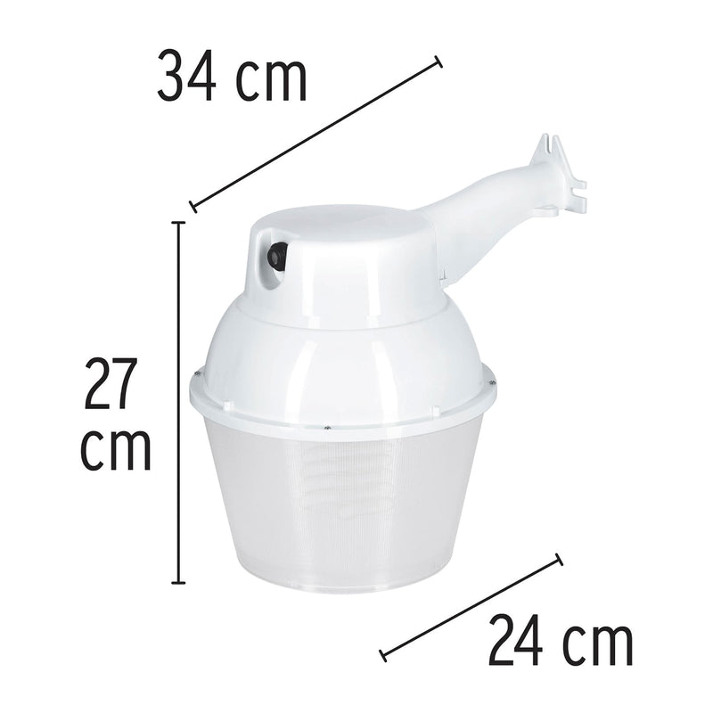 Luminario suburbano de ABS 65 W sensor de luz,  con Lámpara