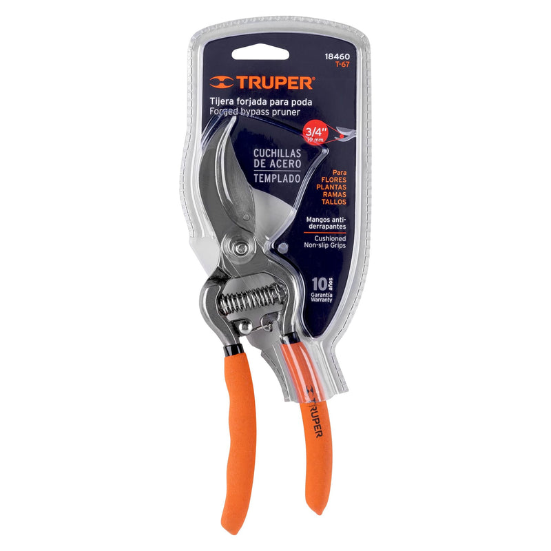 Tijera forjada para poda 8" para jardinería,  Truper