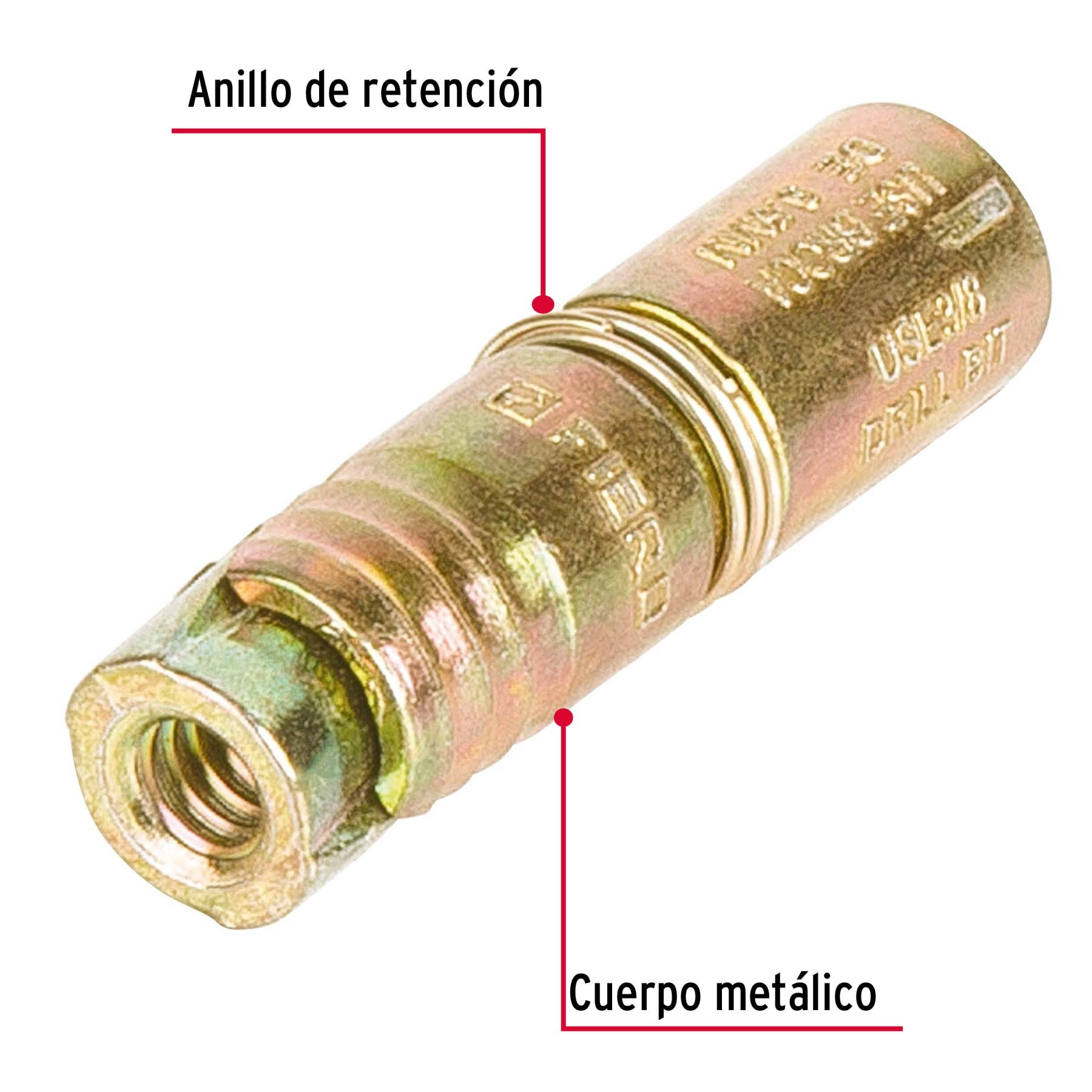 Caja con 100 taquetes expansivos de 3/16" sin tornillo,Fiero