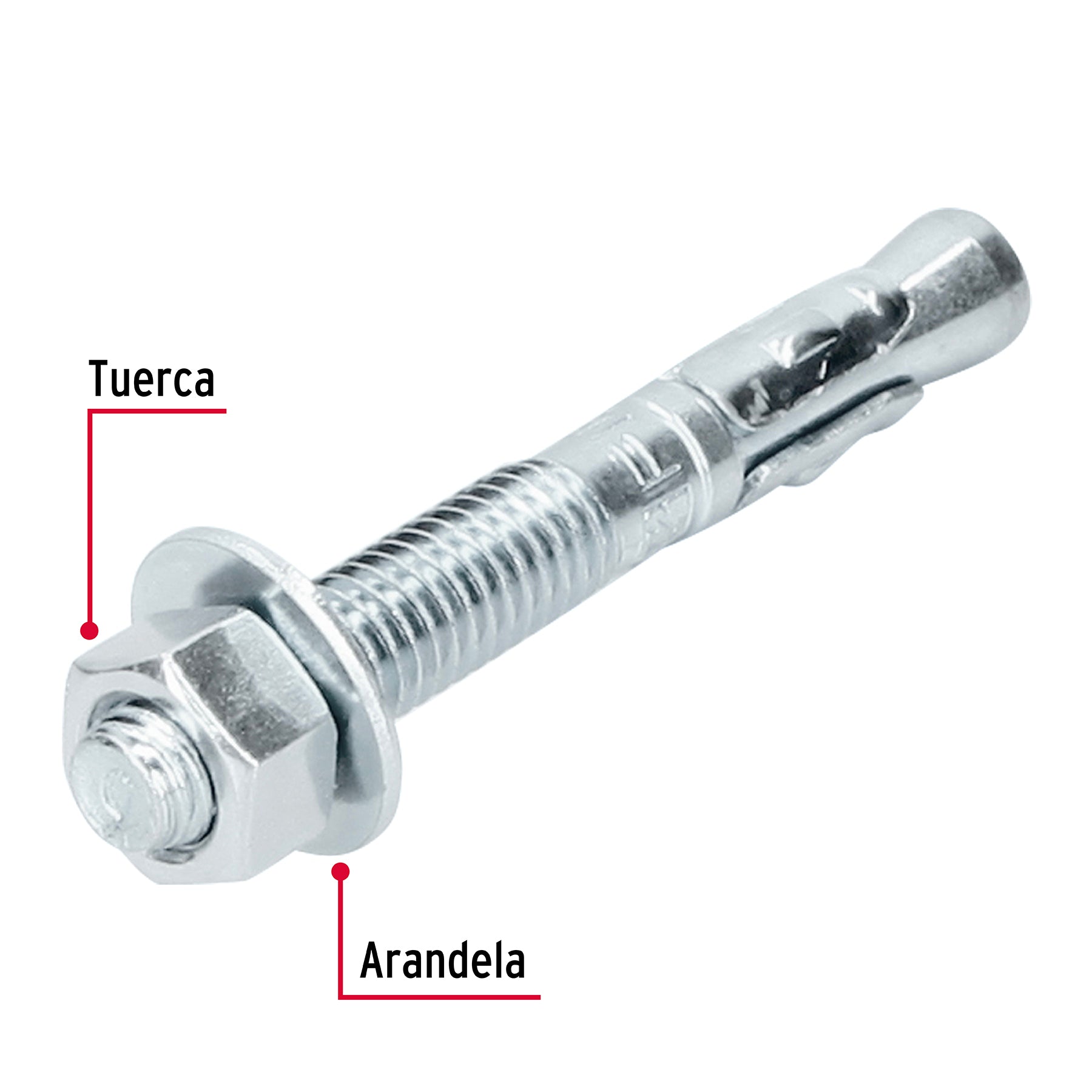 Caja con 50 taquetes arpón de 3/8" x 3", Fiero