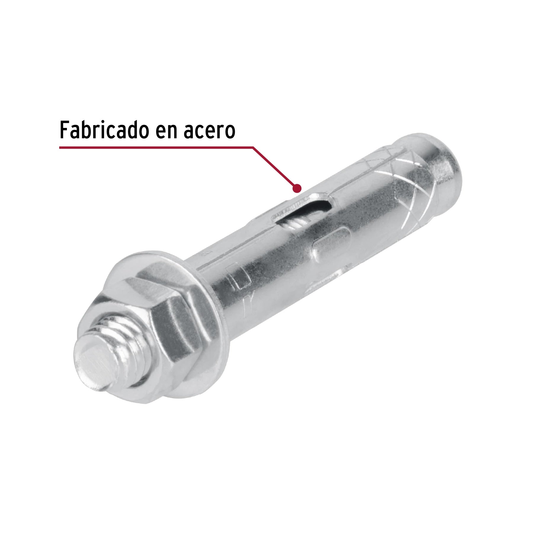 Bolsa con 4 taquetes expansivos de 3/8" con tornillo, Fiero