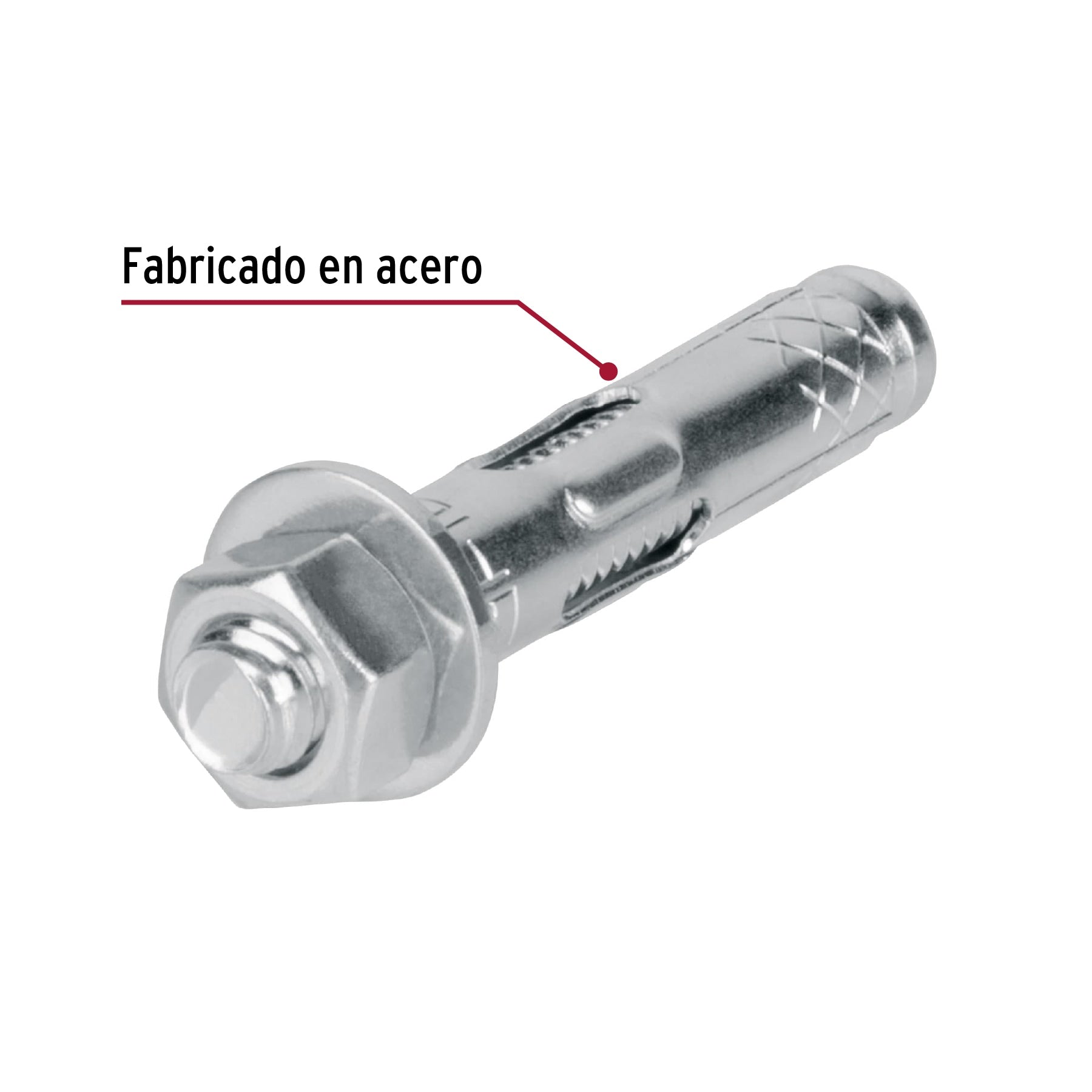 Bolsa con 4 taquetes expansivos de 5/16" con tornillo, Fiero