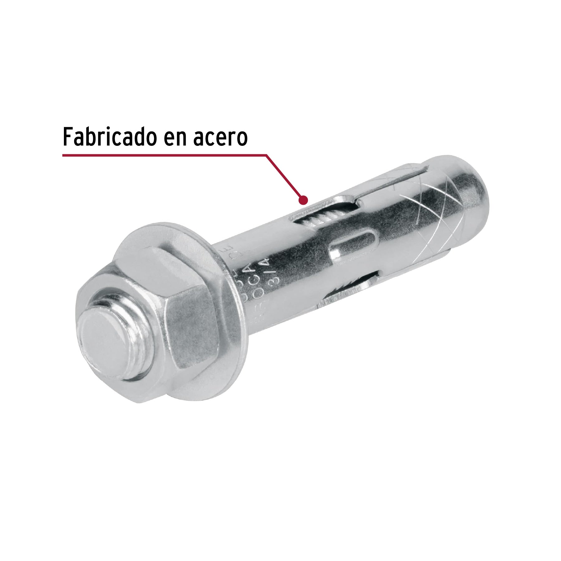 Caja con 25 taquetes expansivos de 5/8" con tornillo, Fiero