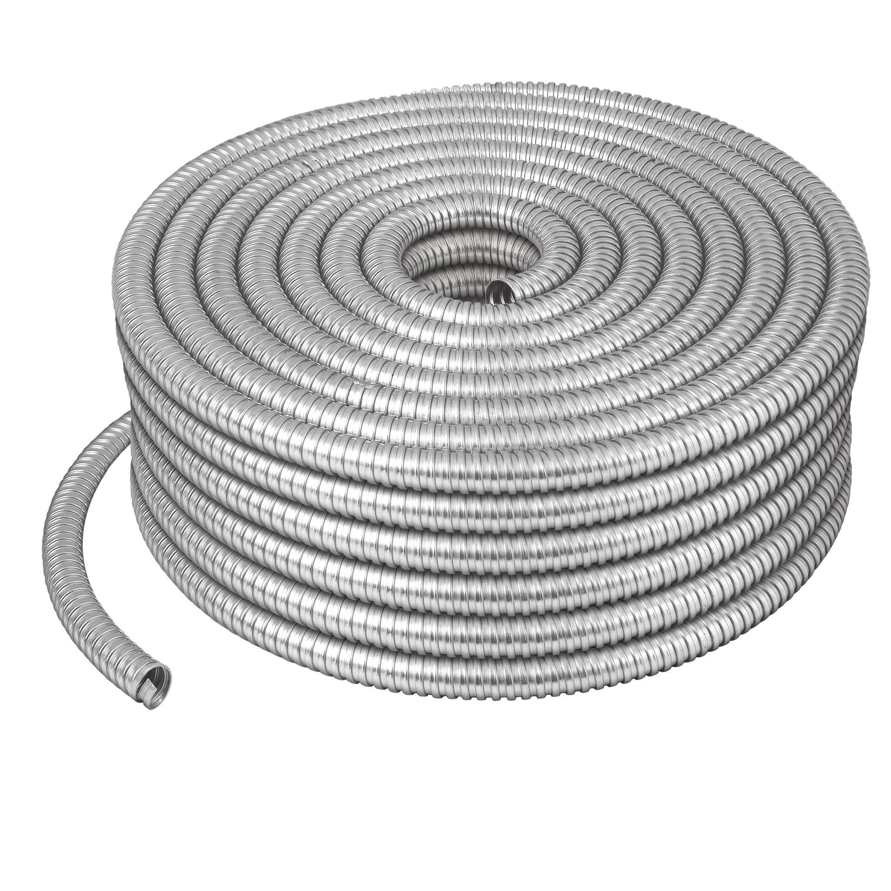 Rollo de 50 m de tubo flexible metálico de 1", Volteck